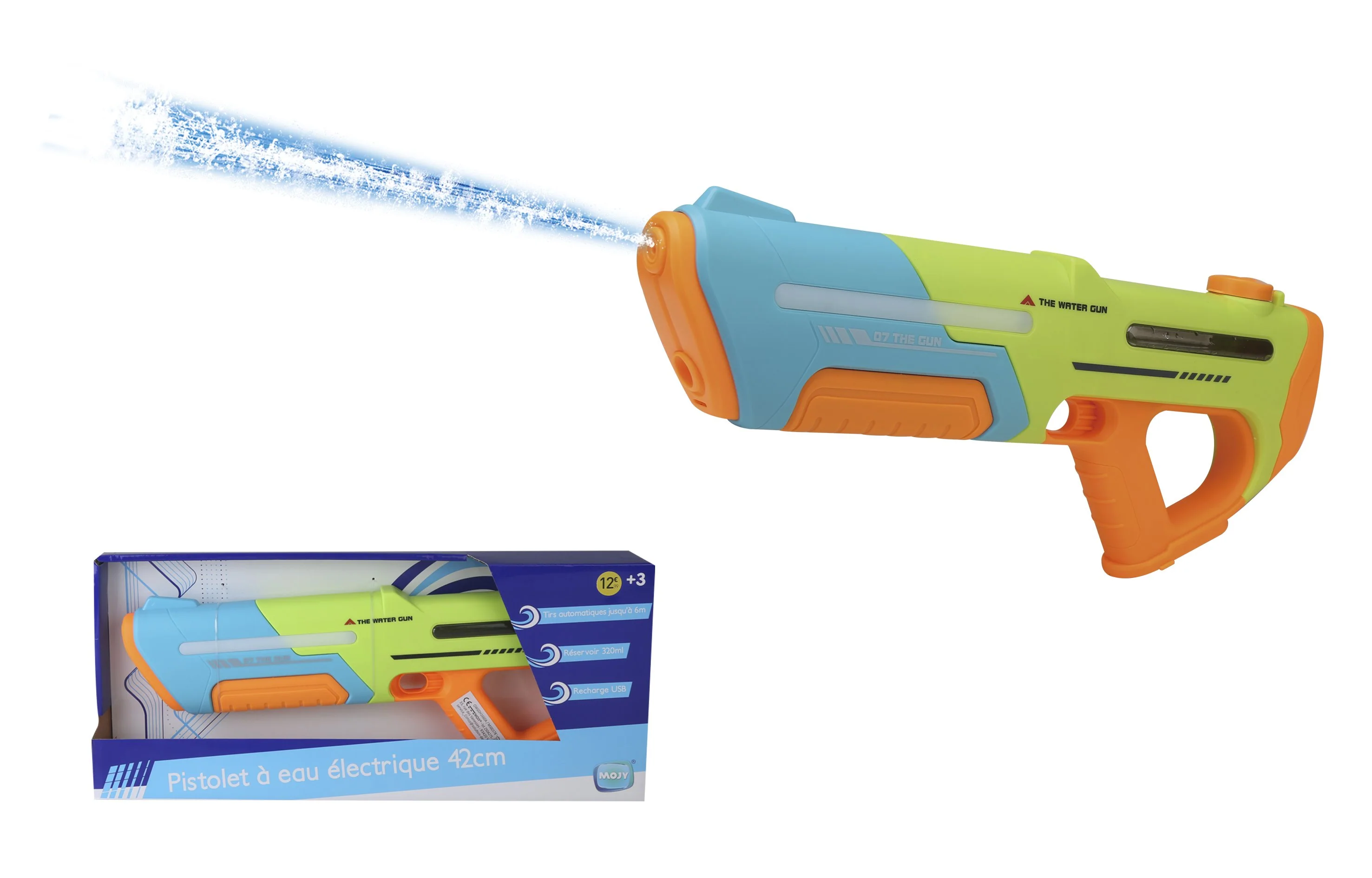 Pistolet à eau électrique  - Orange