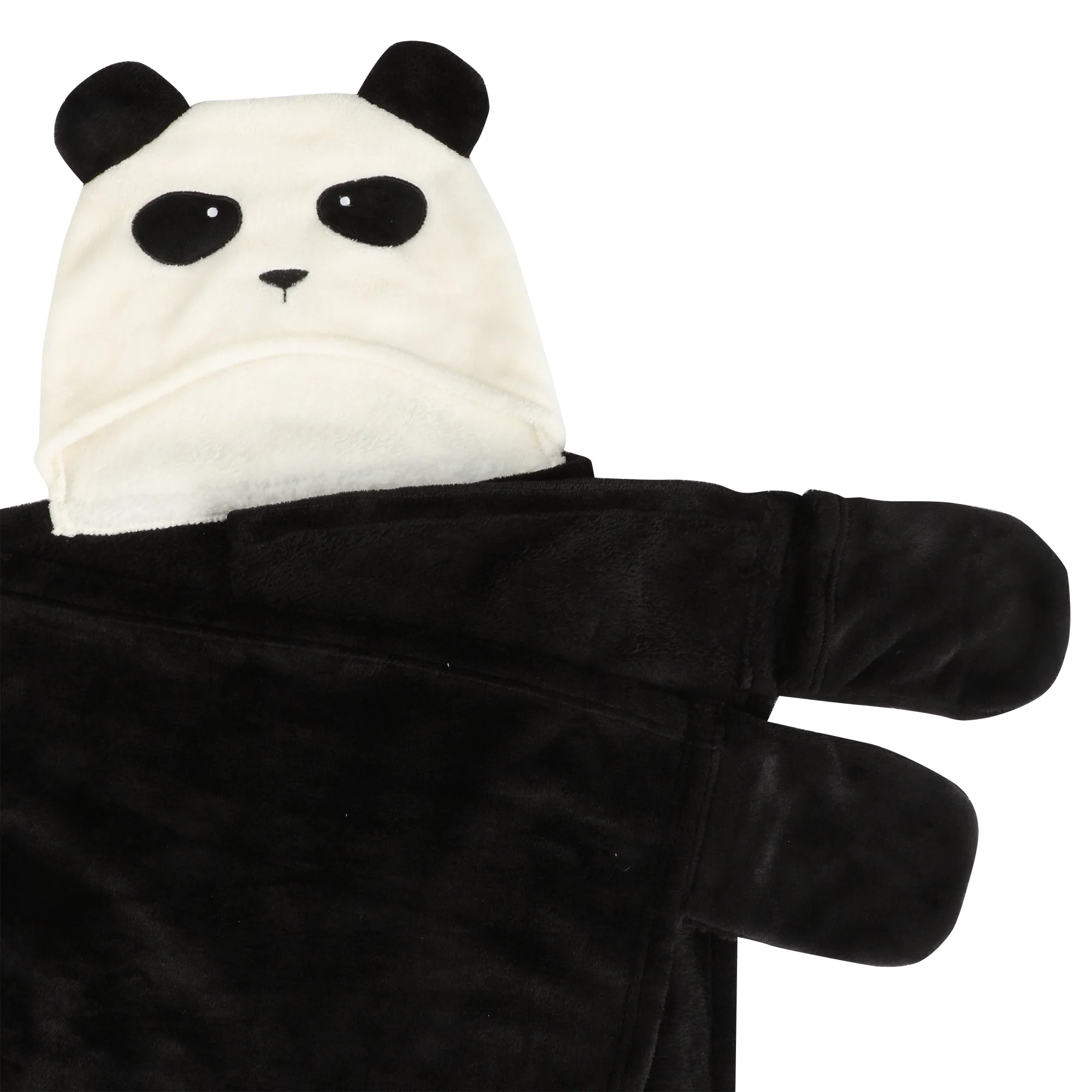 Plaid animal à capuche - Noir - Image 6