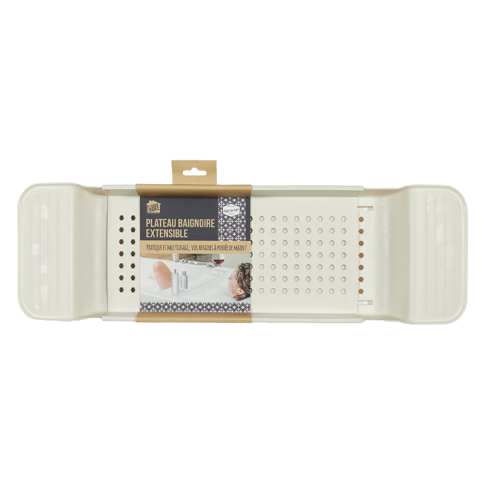 Plateau extensible pour baignoire