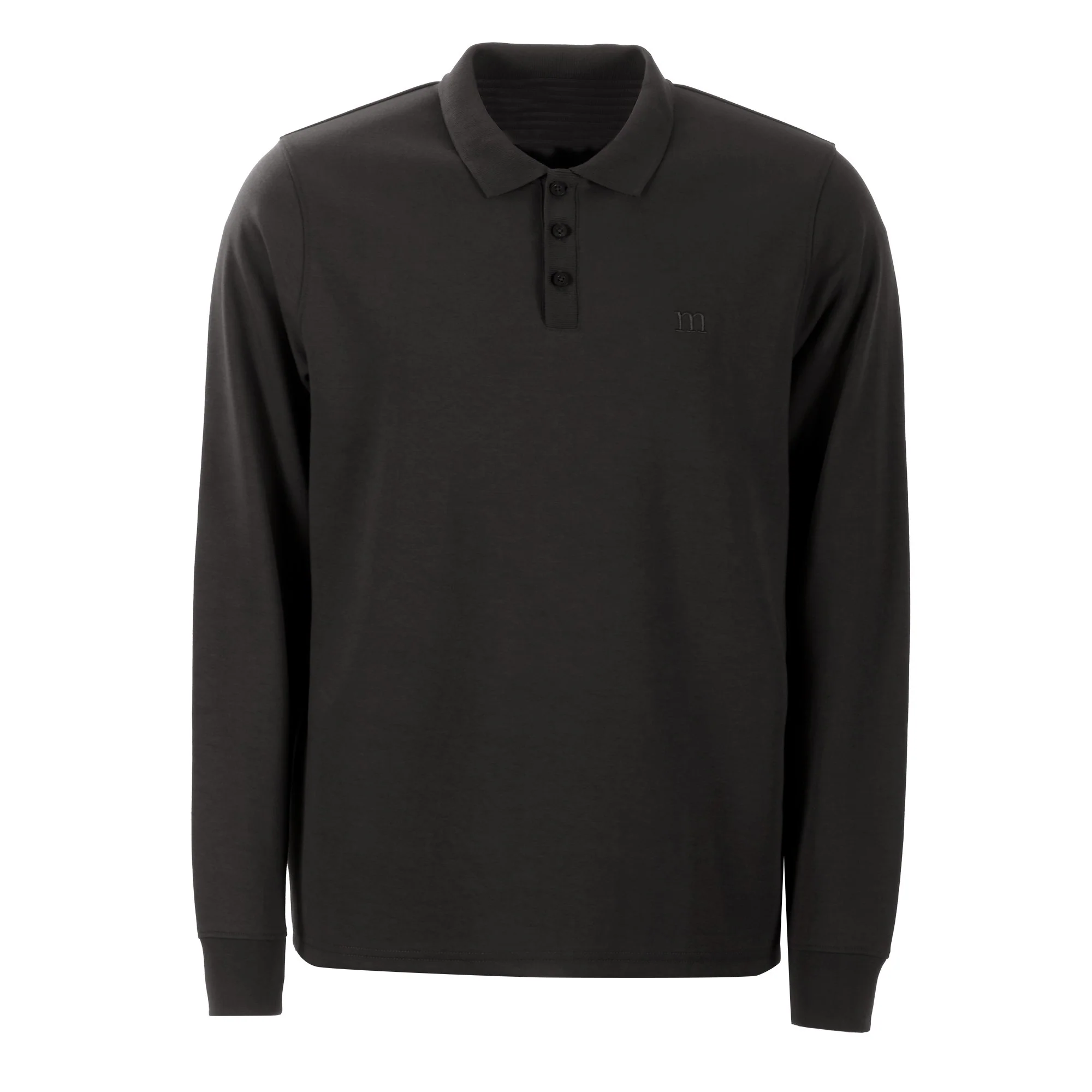Polo manches longues - Noir