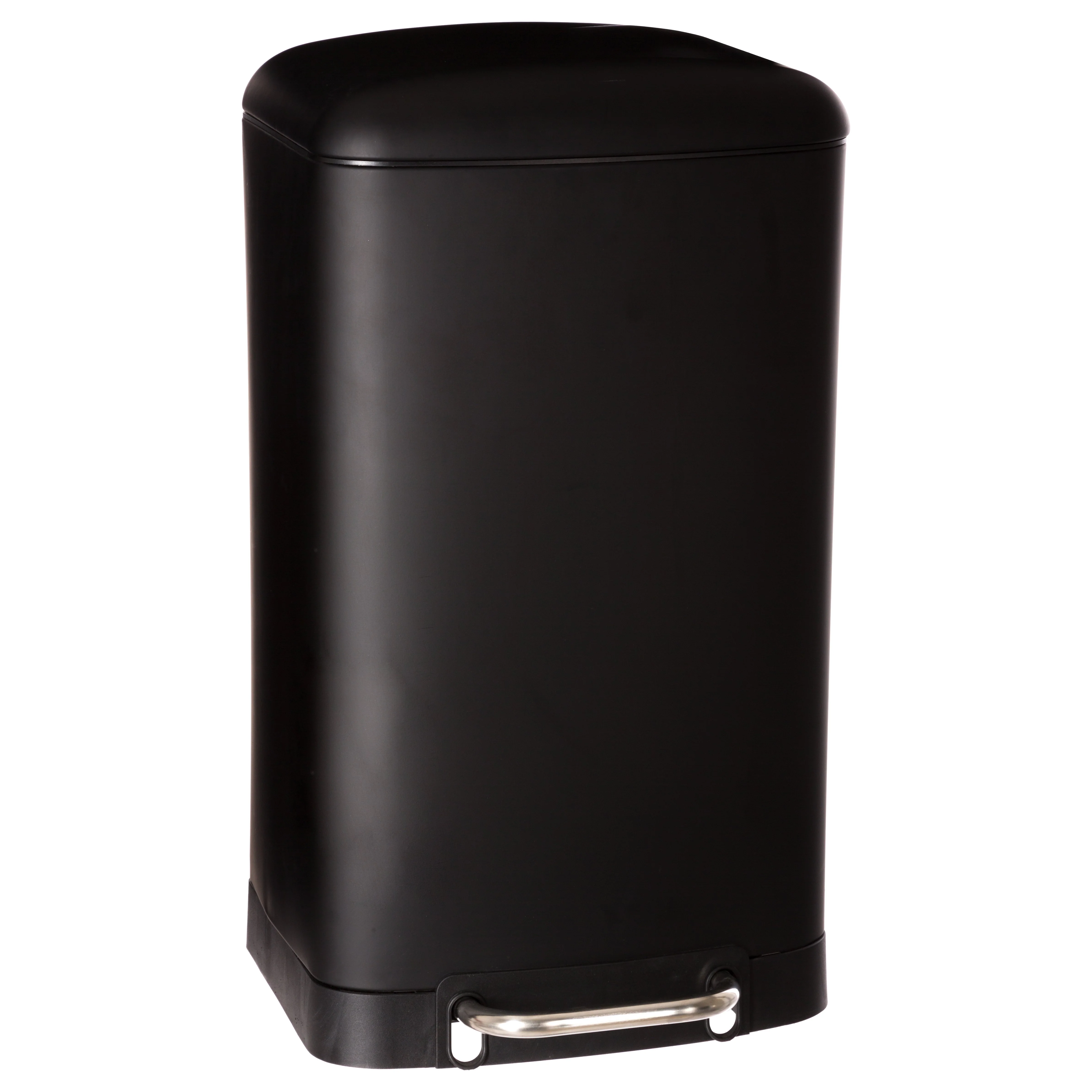 Poubelle métallique Ariane noir 30L
