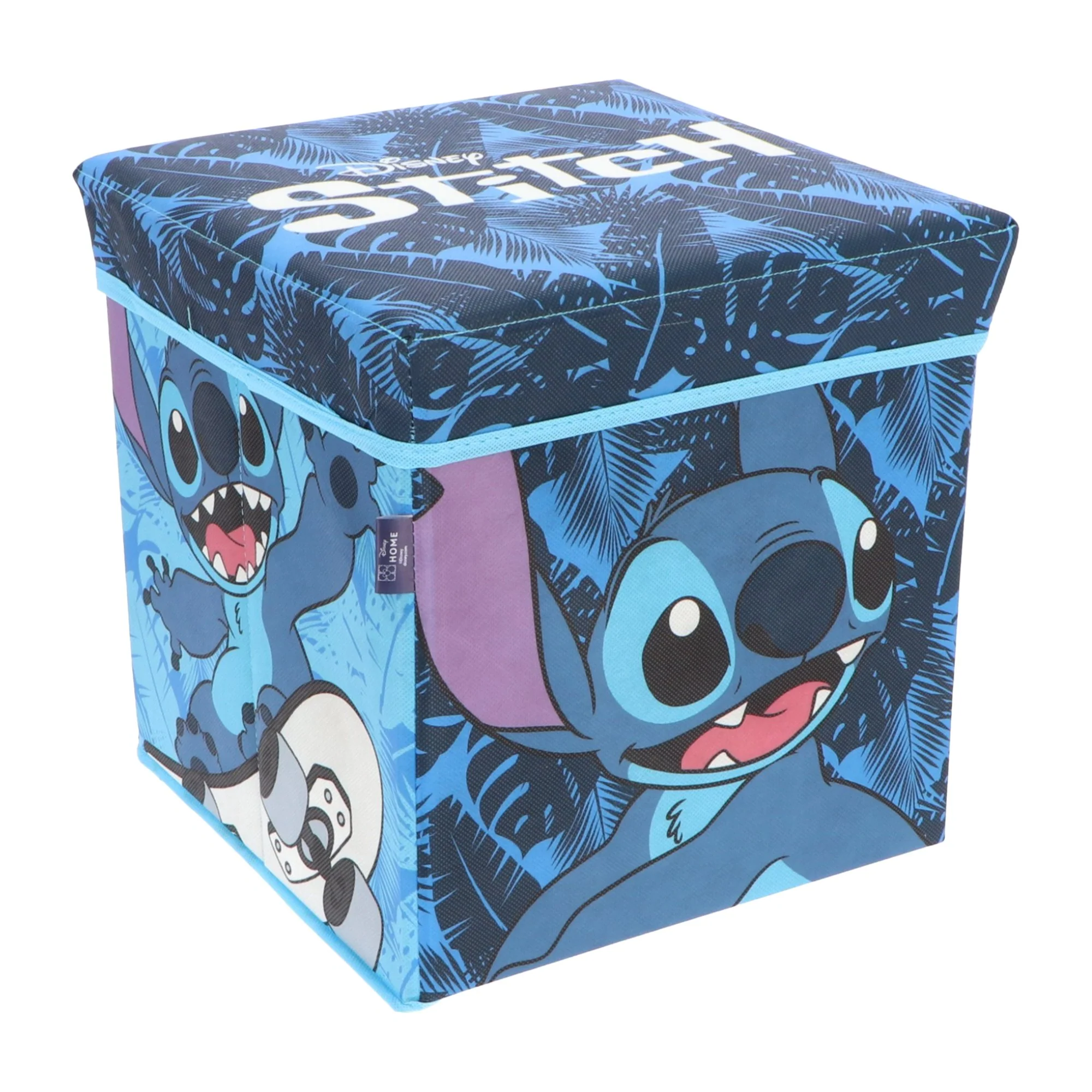 Pouf de rangement pliable Lilo et Stitch