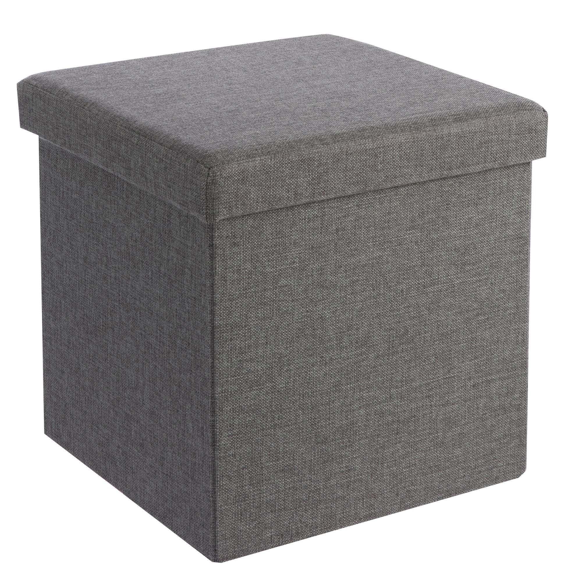 Pouf de rangement pliable