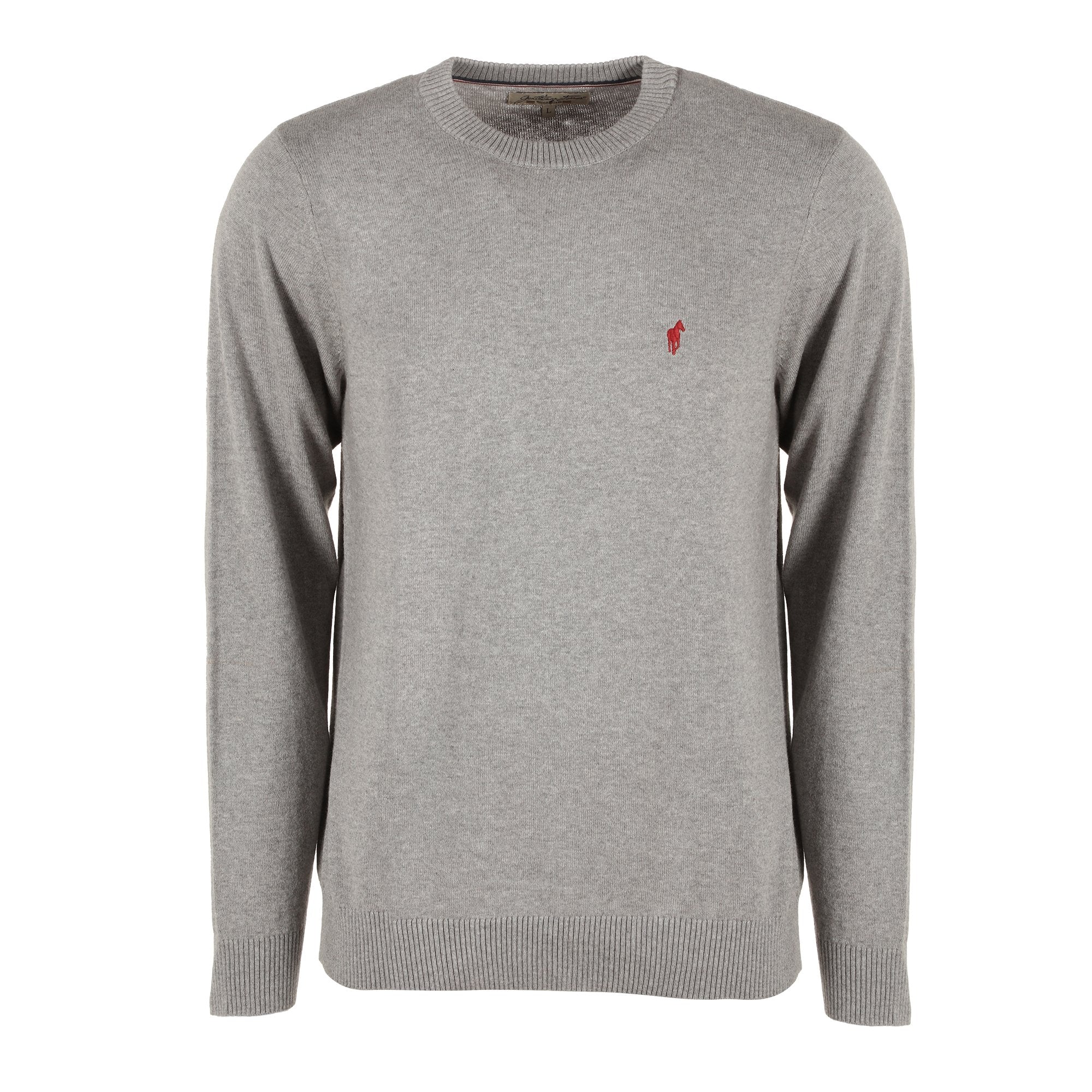 Pull col rond avec cachemire - Gris