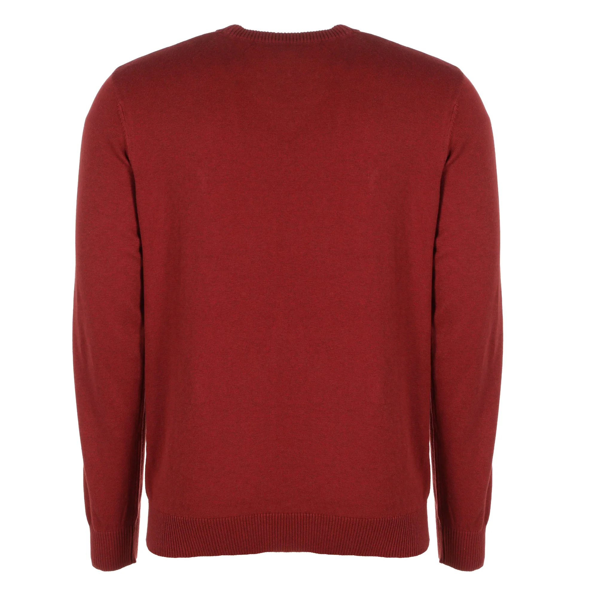 Pull col rond avec cachemire - Rouge - Image 2