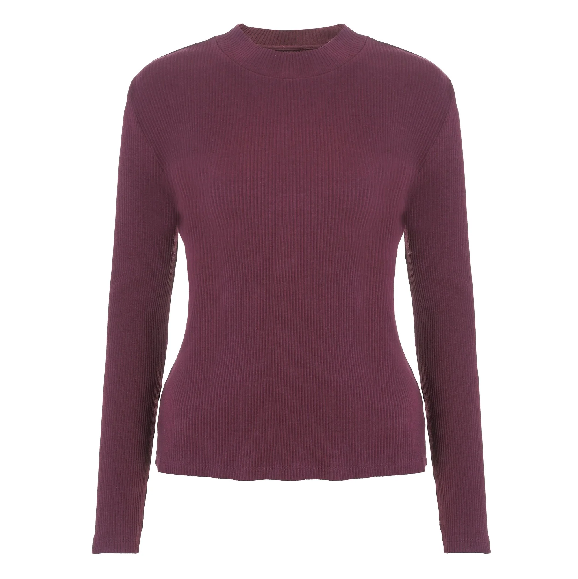 Pull col roulé  - Marron - Image 5