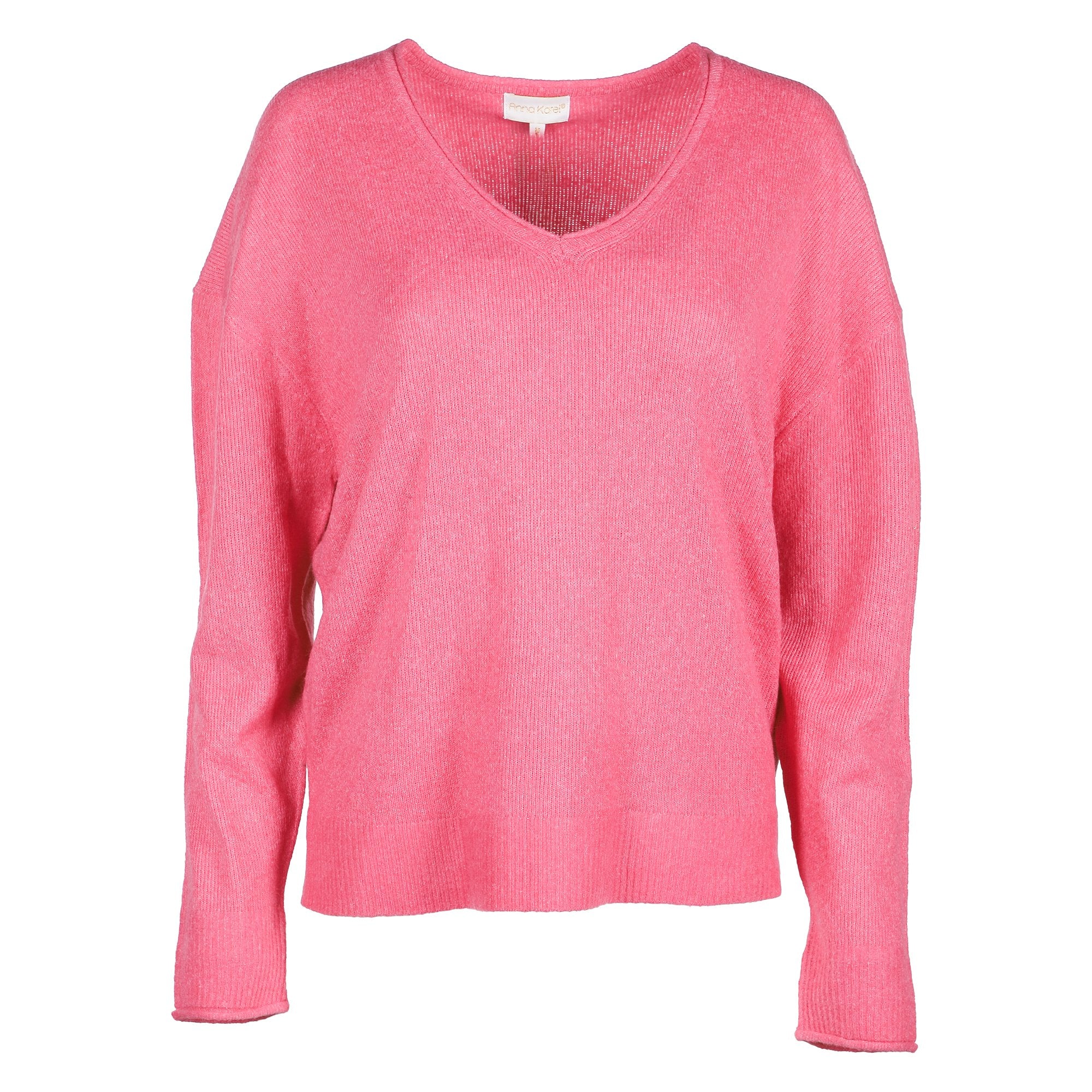 Pull col V - Rose - Image 4