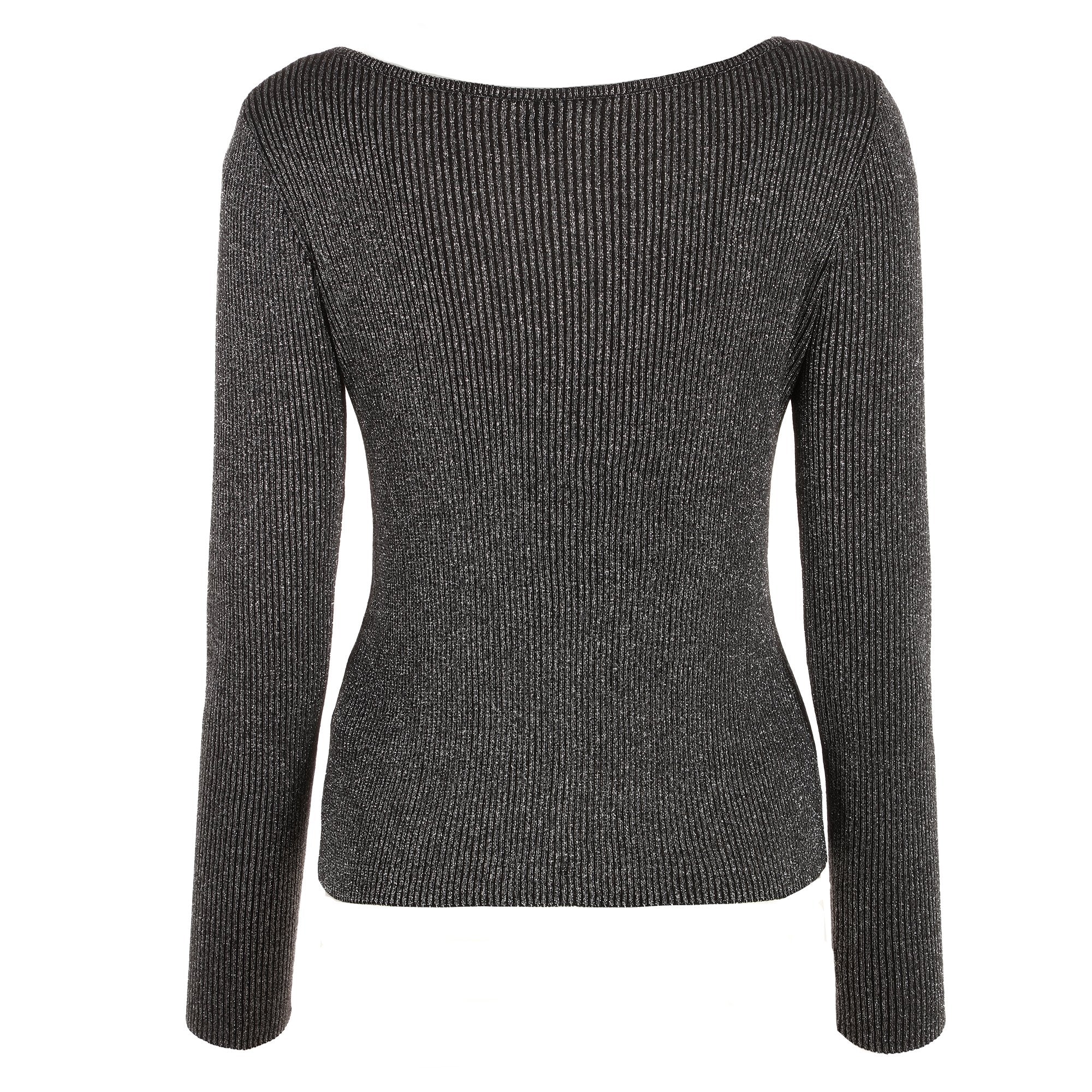 Pull en maille brillante argent - Argent