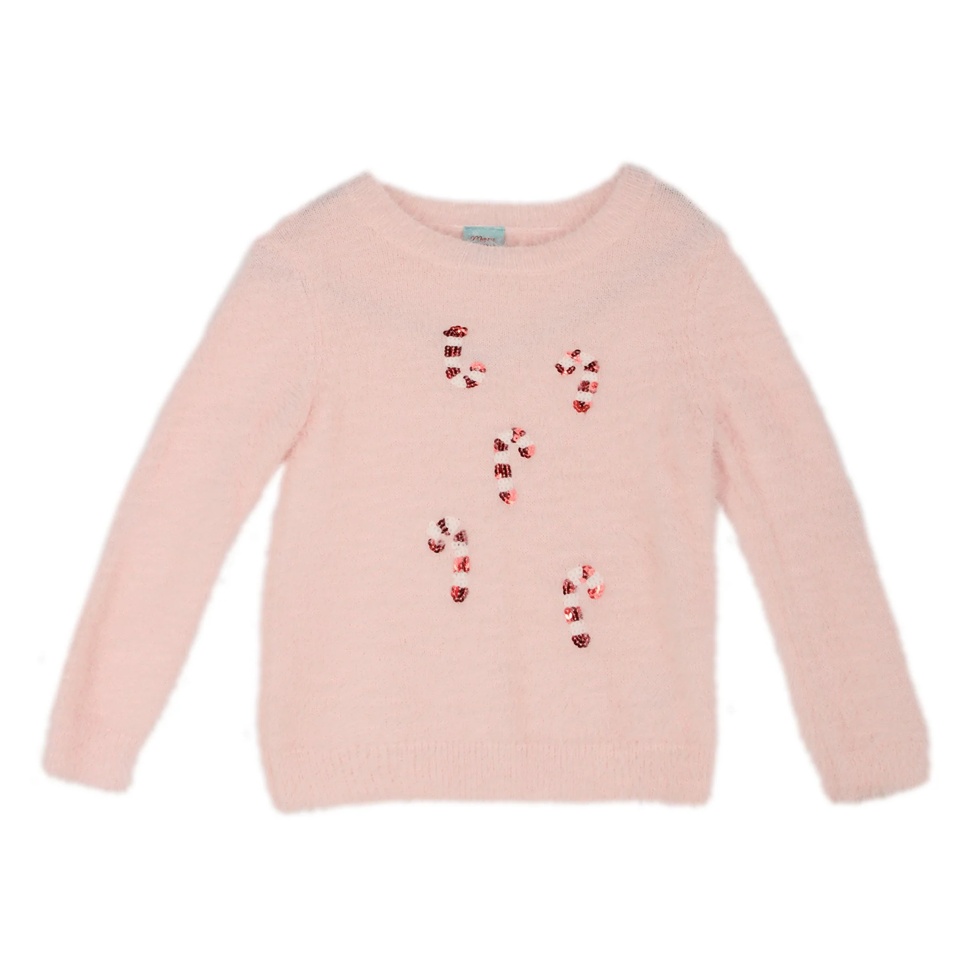 Pull en Noël 3/12 ans - Rose