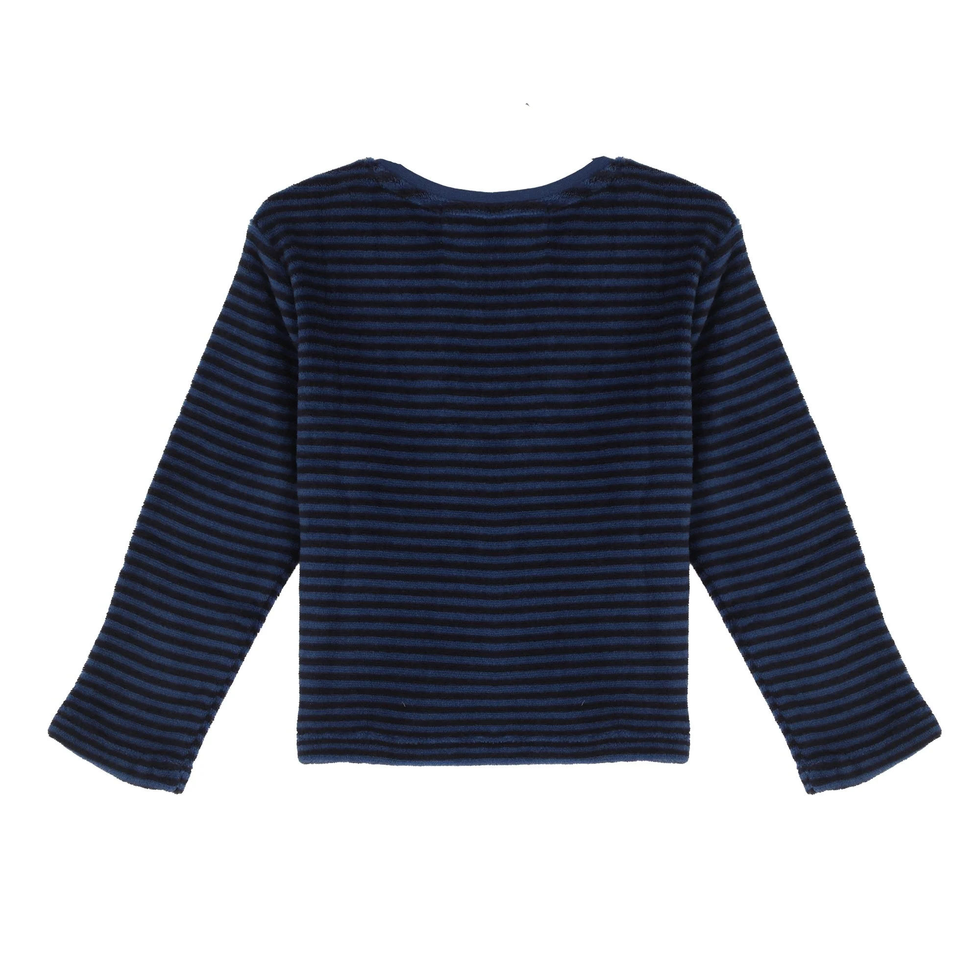 Pyjama coral fleece à rayures 3/12 ans - Bleu foncé - Image 3