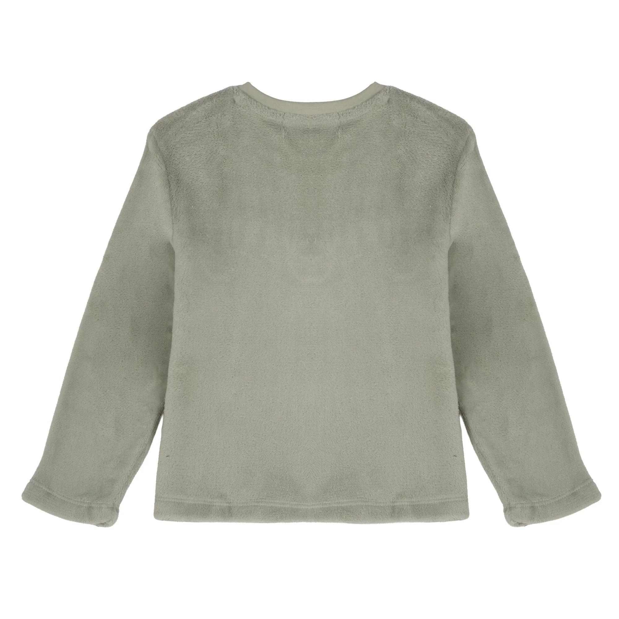 Pyjama coral fleece Ă rayures 3/12 ans - Vert - Image 3