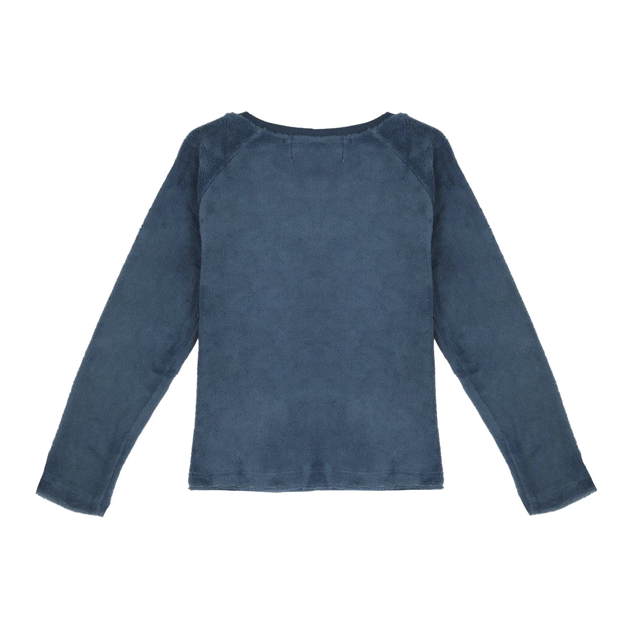 Pyjama coral fleece bas à carreaux 4/12 ans - Bleu - Image 3