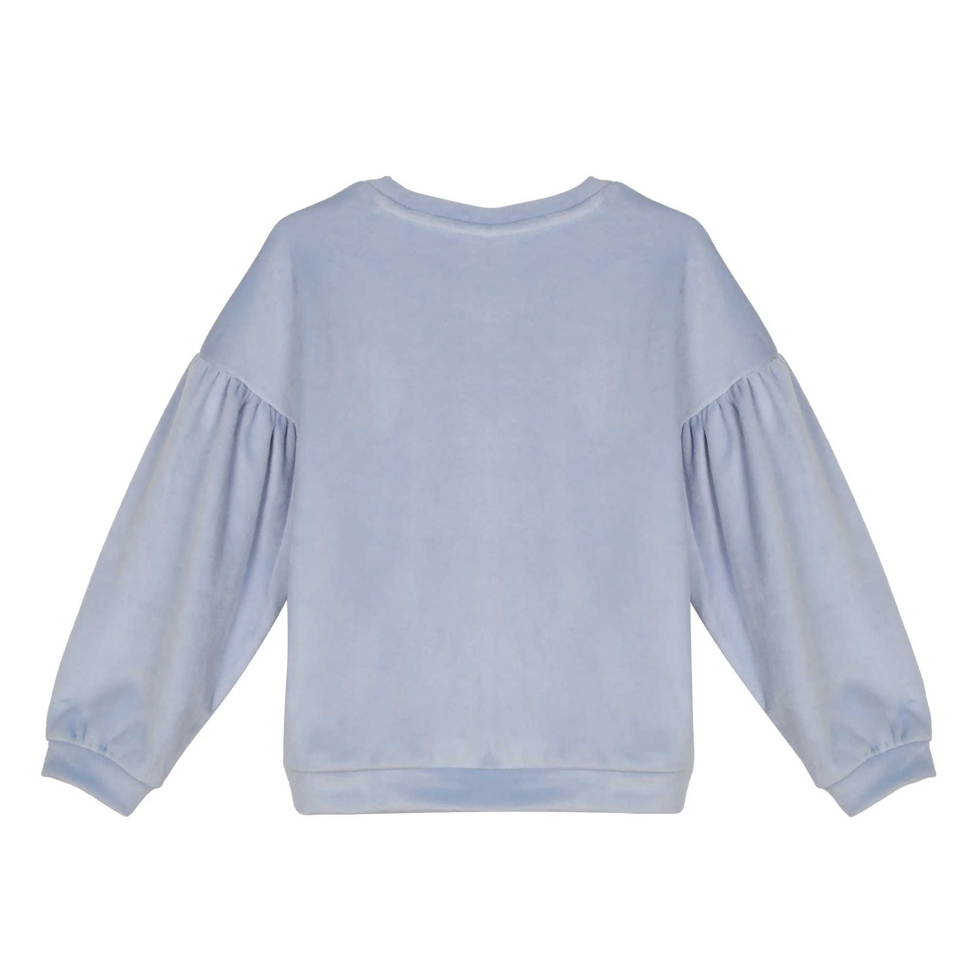 Pyjama en velours + haut sweat 3/14ans - Bleu - Image 3