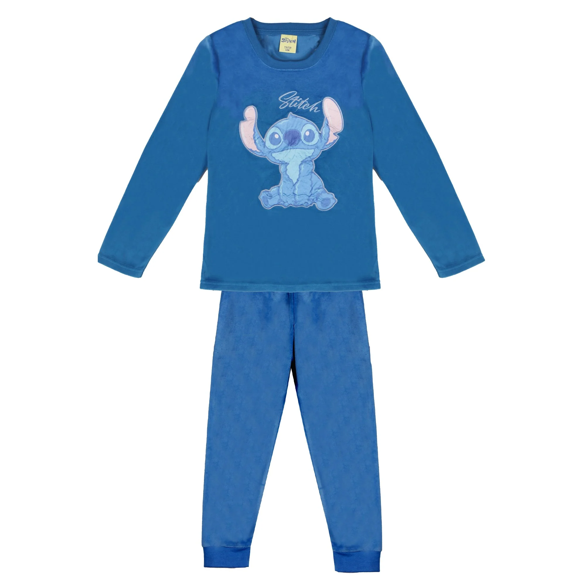 Pyjama en velours Licence 4/10 ans - Bleu