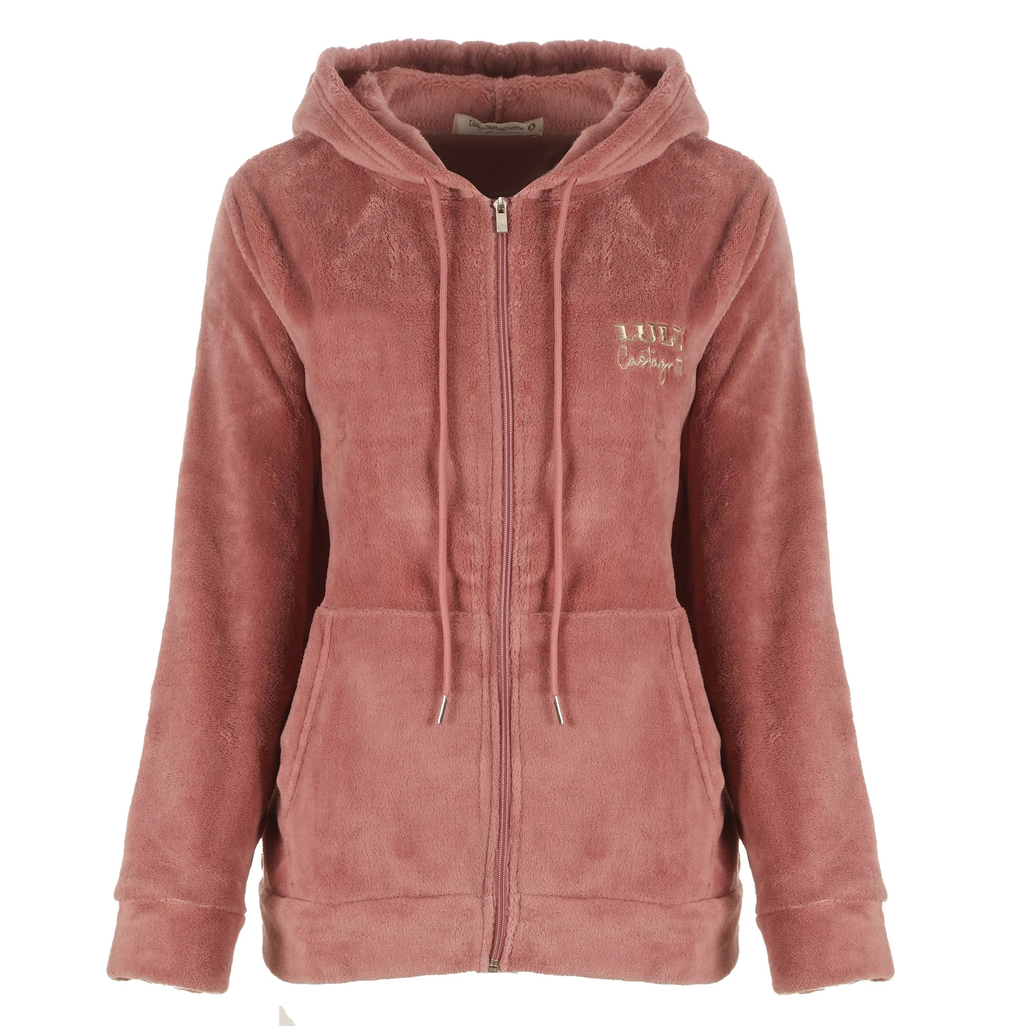 Pyjama long en velours - Rose - Image 2
