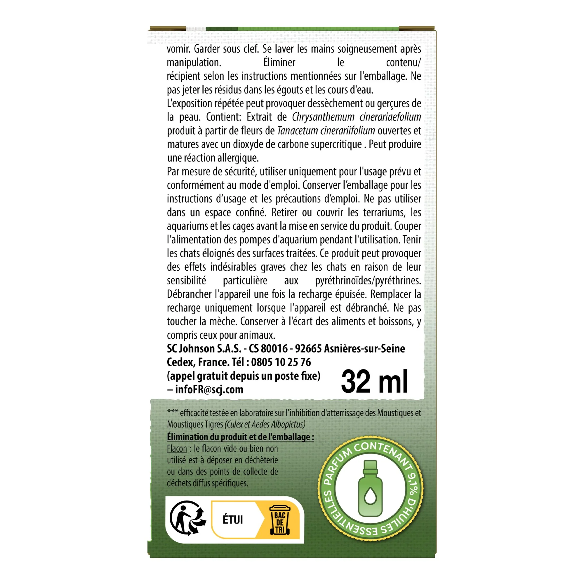 RECHARGE LIQUIDE REPULSIF MOUSTIQUES AGRUMES BOISES 45 NUITS - Image 2