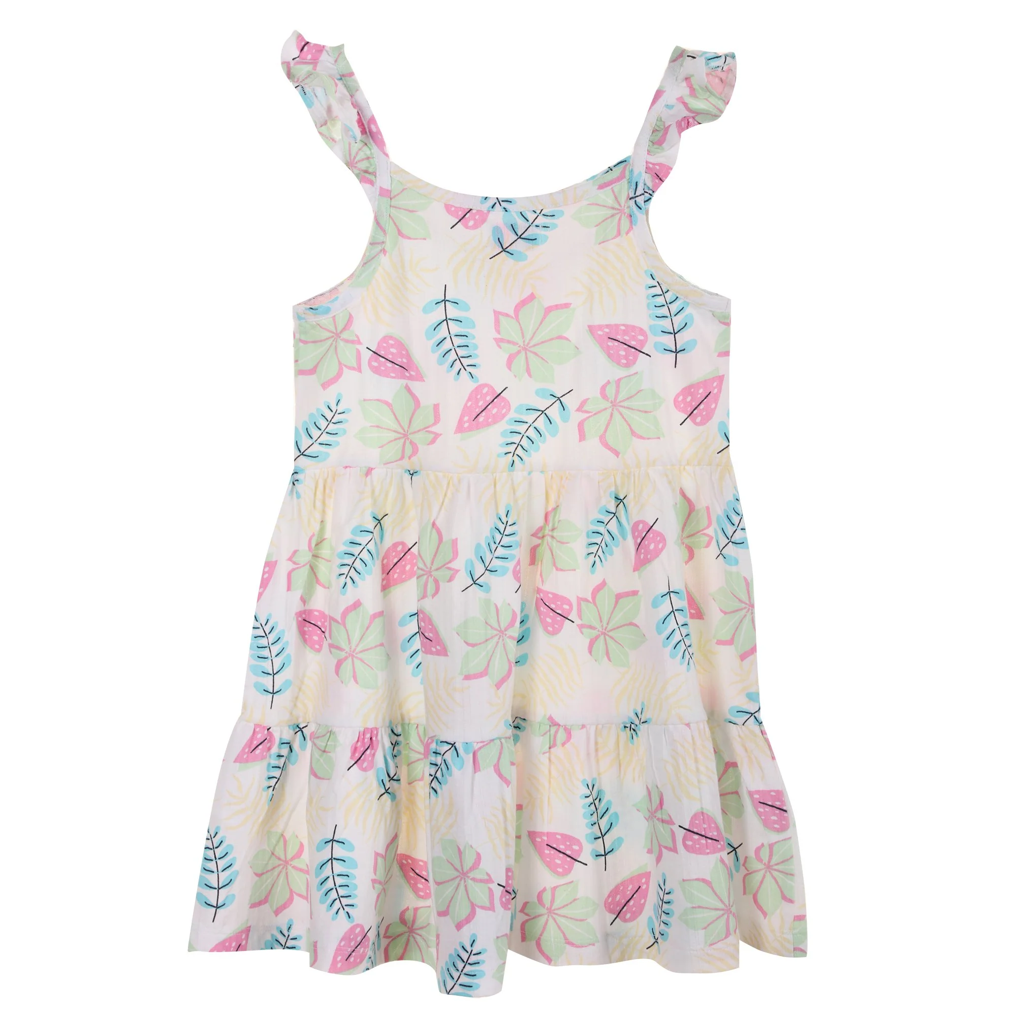 Robe à volants - Blanc - Image 2