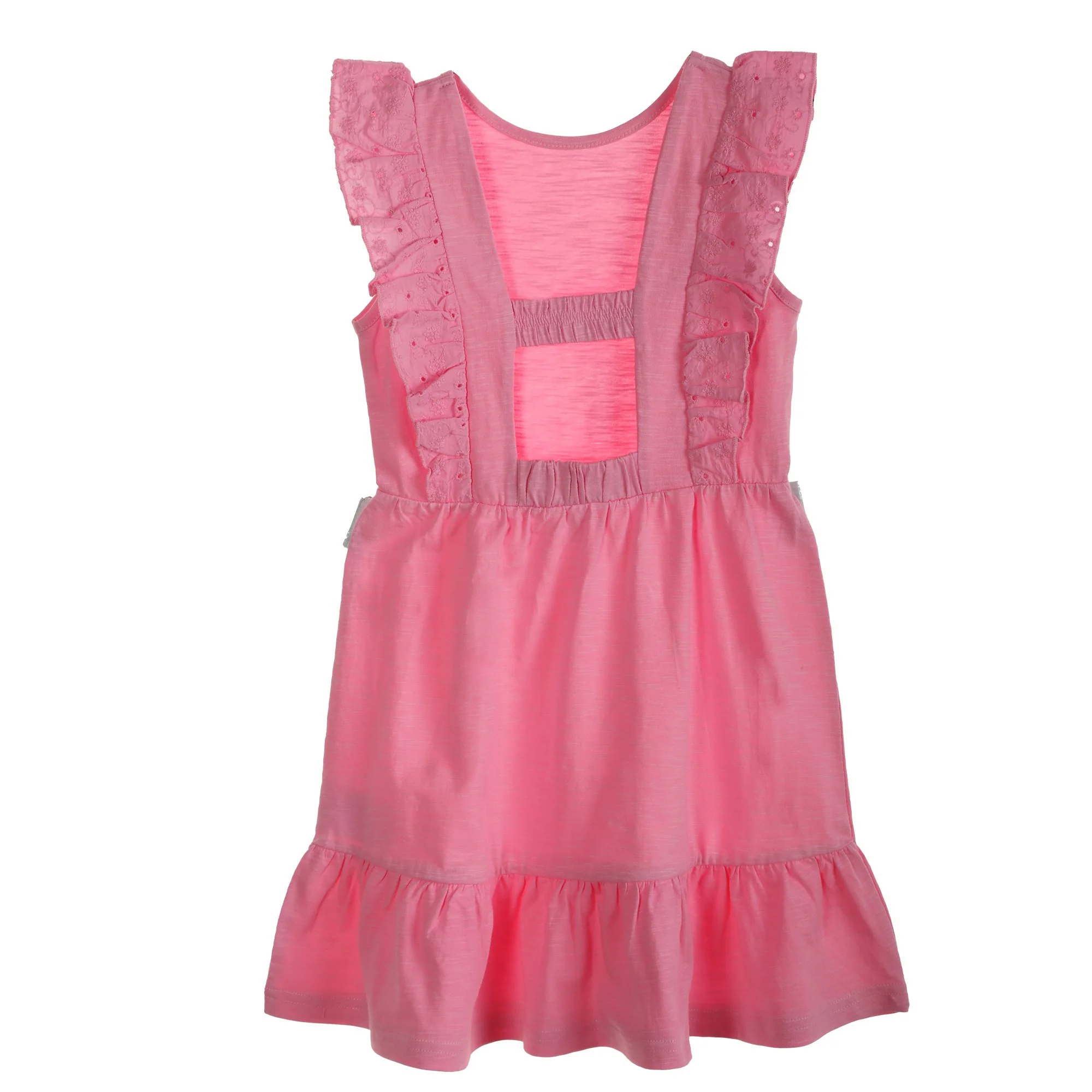 Robe avec broderie anglaise - Rose - Image 2