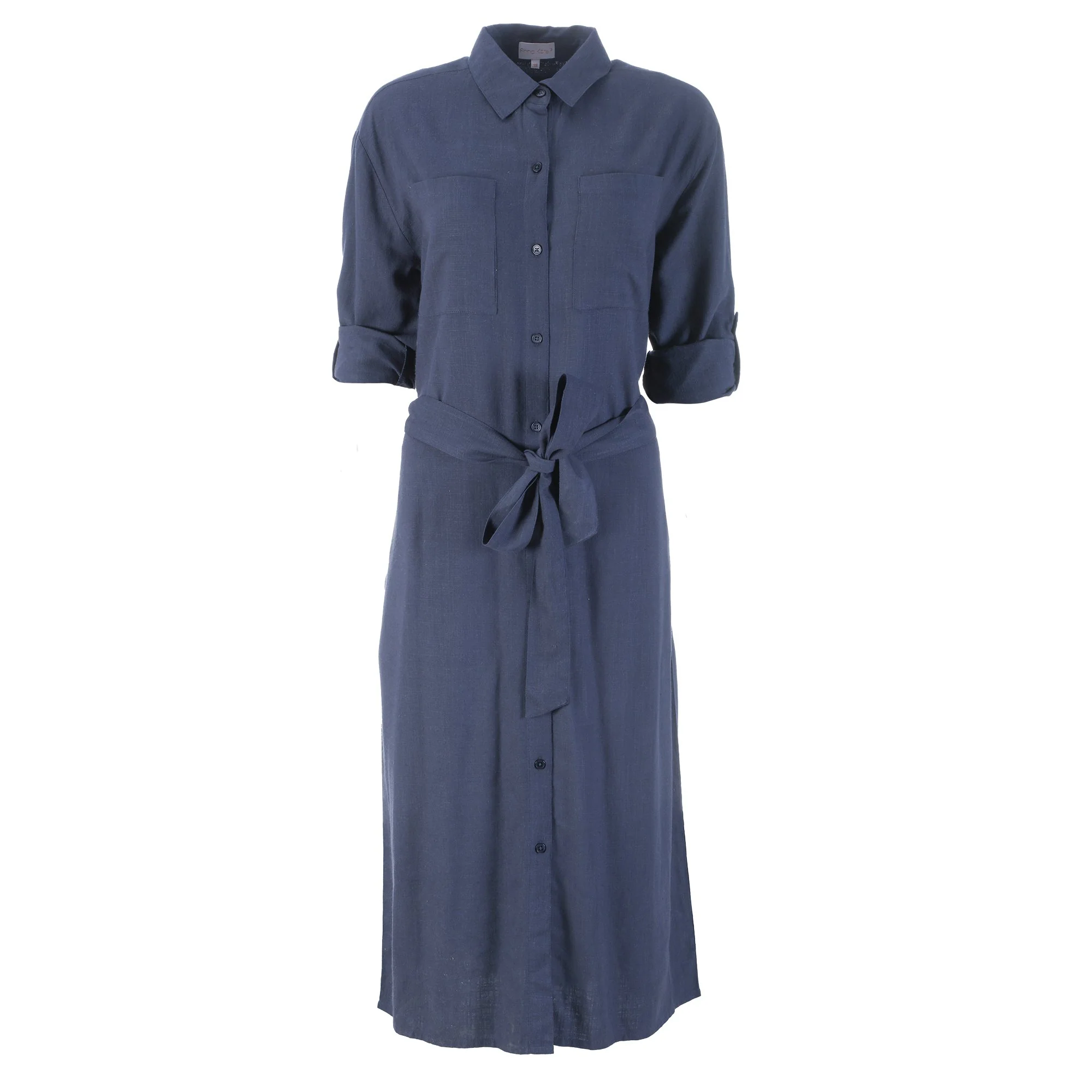 Robe chemise longue - Gris
