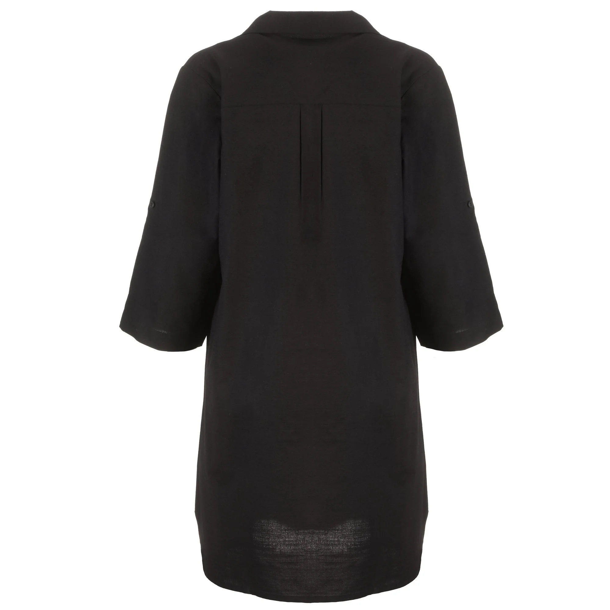 Robe chemise longue  - Noir - Image 2