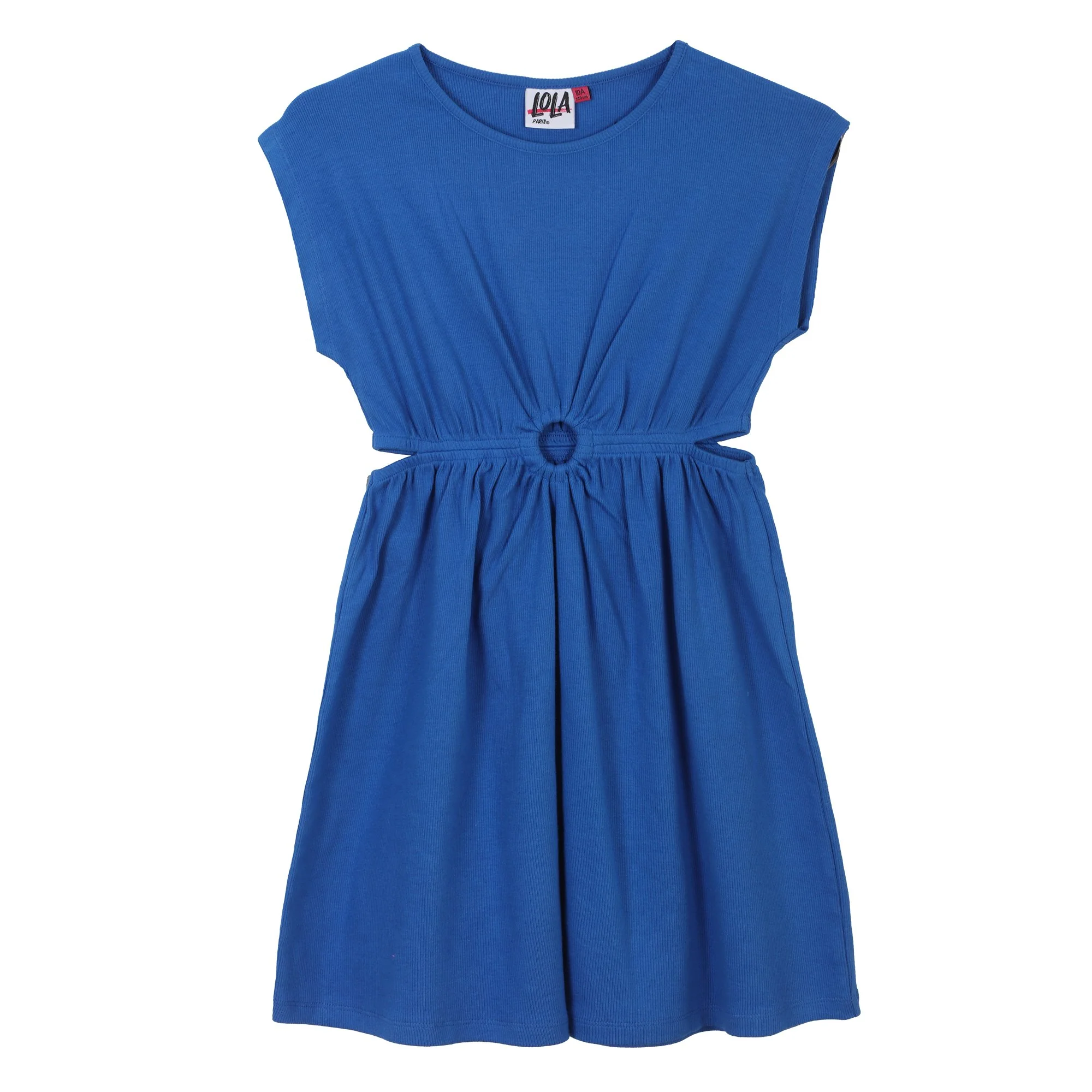 Robe côtelée 7/10 ans - Bleu - Image 3