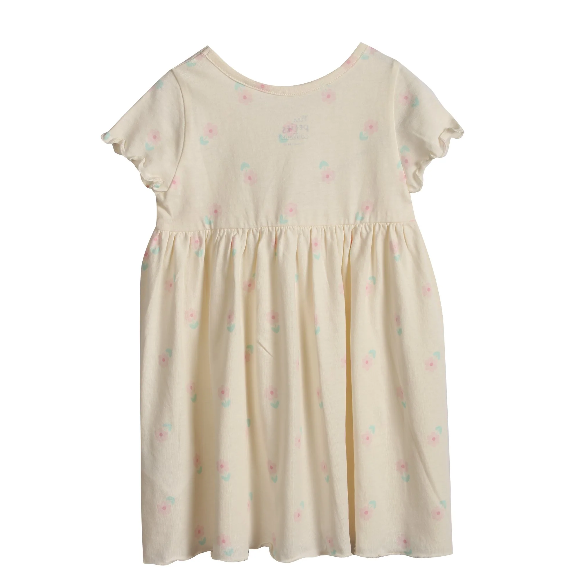 Robe manche courte - Beige - Image 2