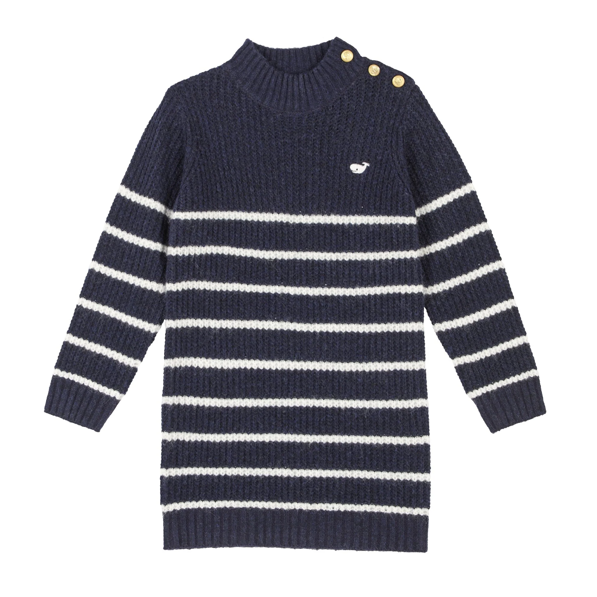 Robe mariniÚre boutons dorés 3-12 ans - Bleu foncé