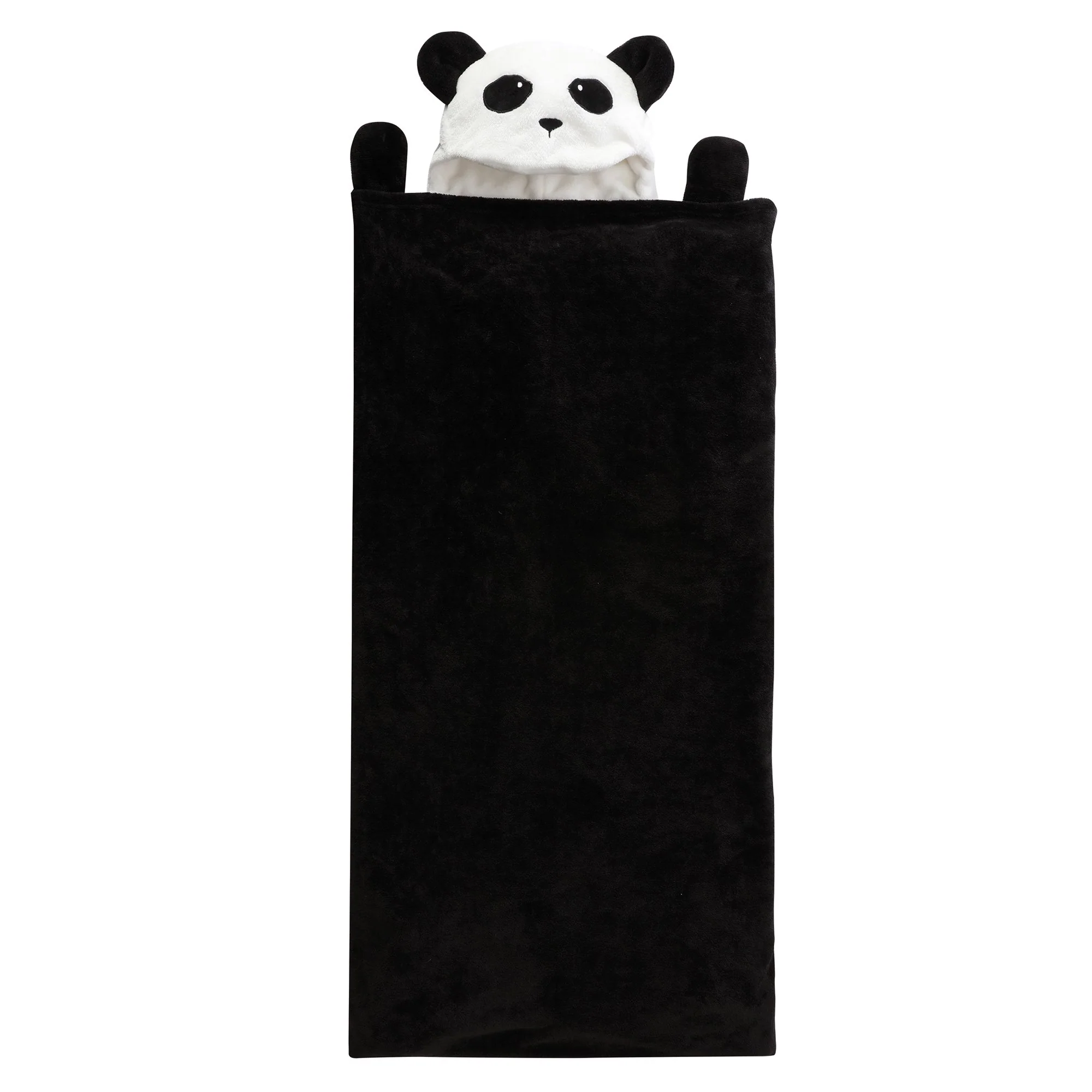 Sac de couchage pour enfant avec capuche  - Noir