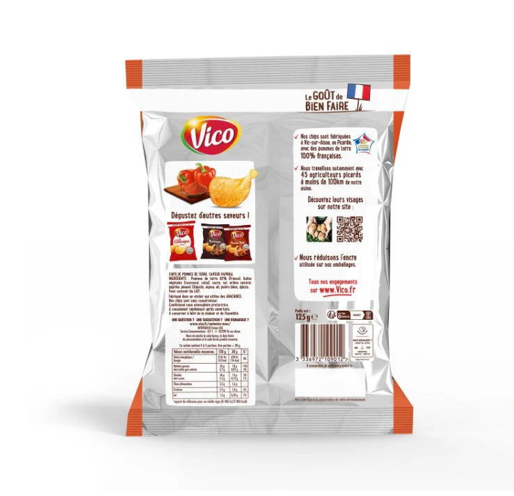 Sachet de chips saveur paprika - Image 2