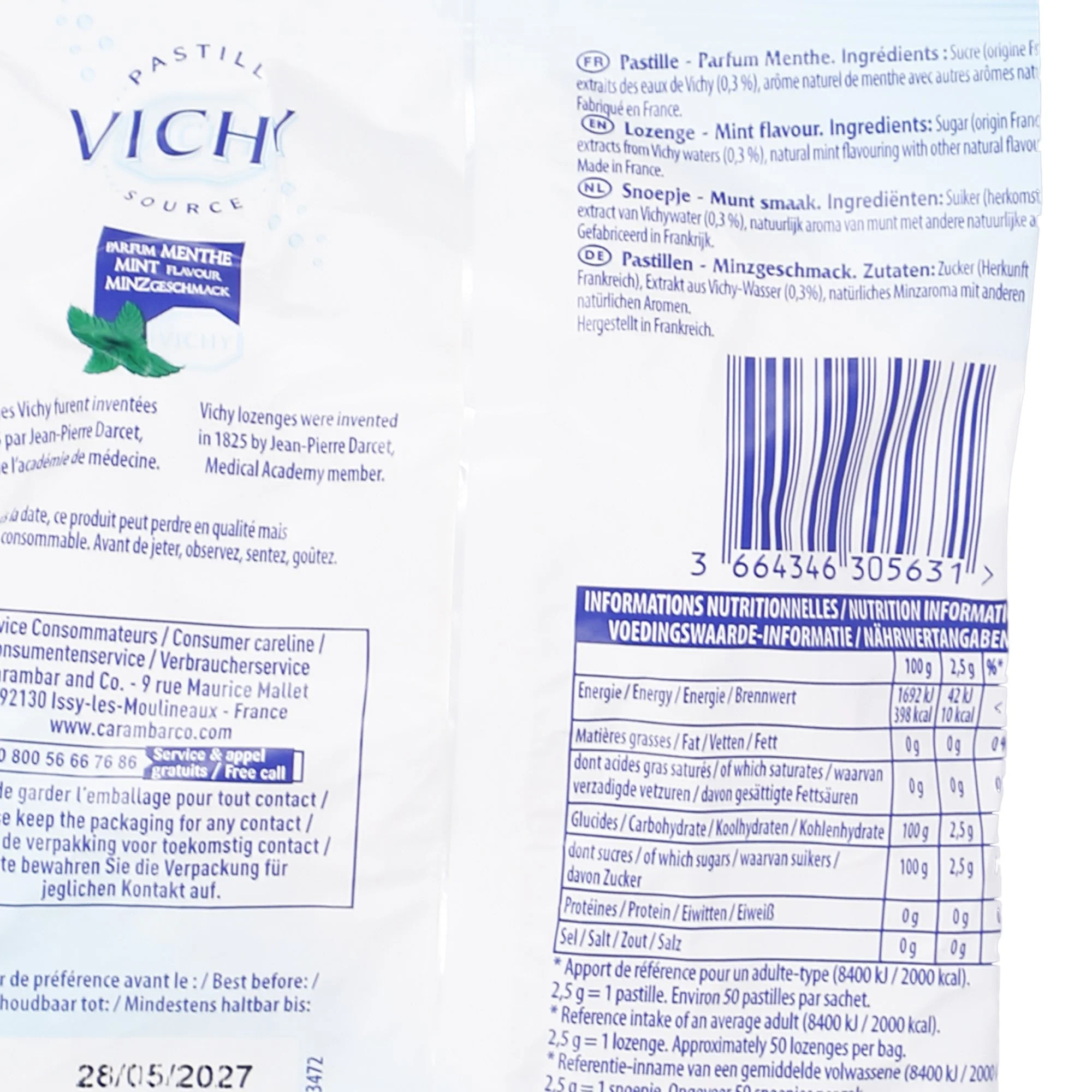 Sachet Vichy pastille à la menthe - Image 3