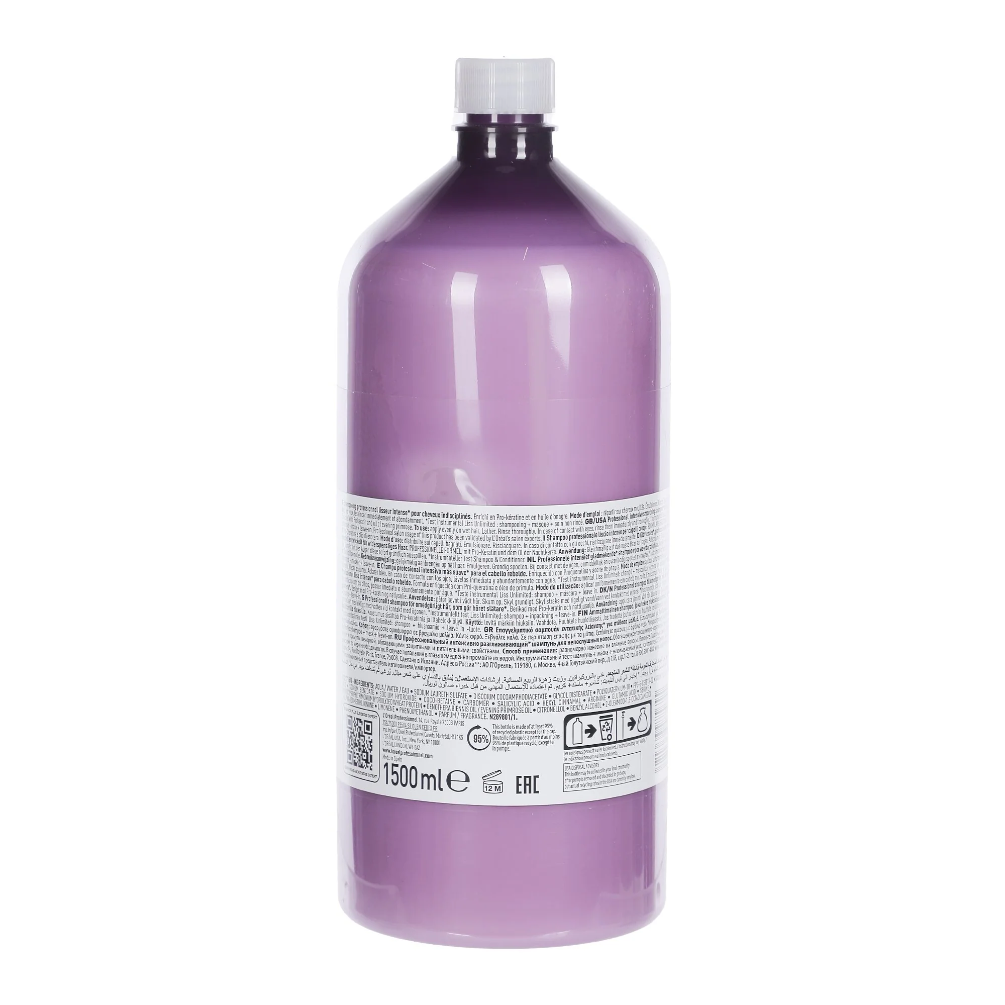 Shampoing liss unlimited pro kératine série expert avec pompe Grand format - Image 2