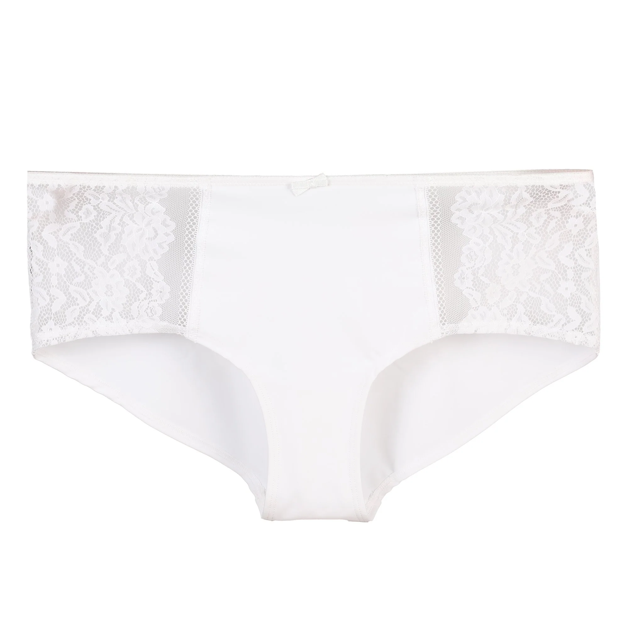 Shorty en dentelle écru