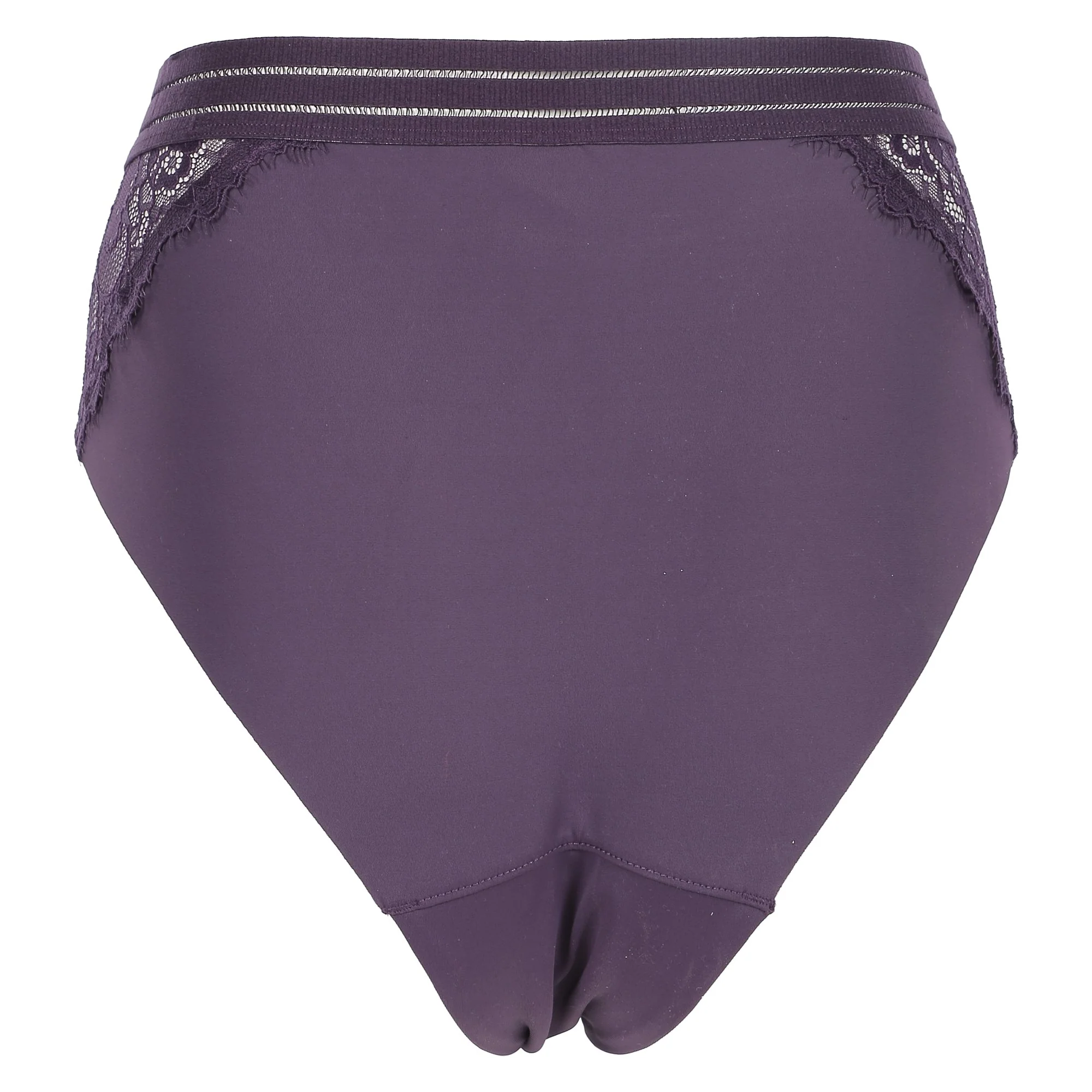 Slip dentelle et mesh violet - Image 2