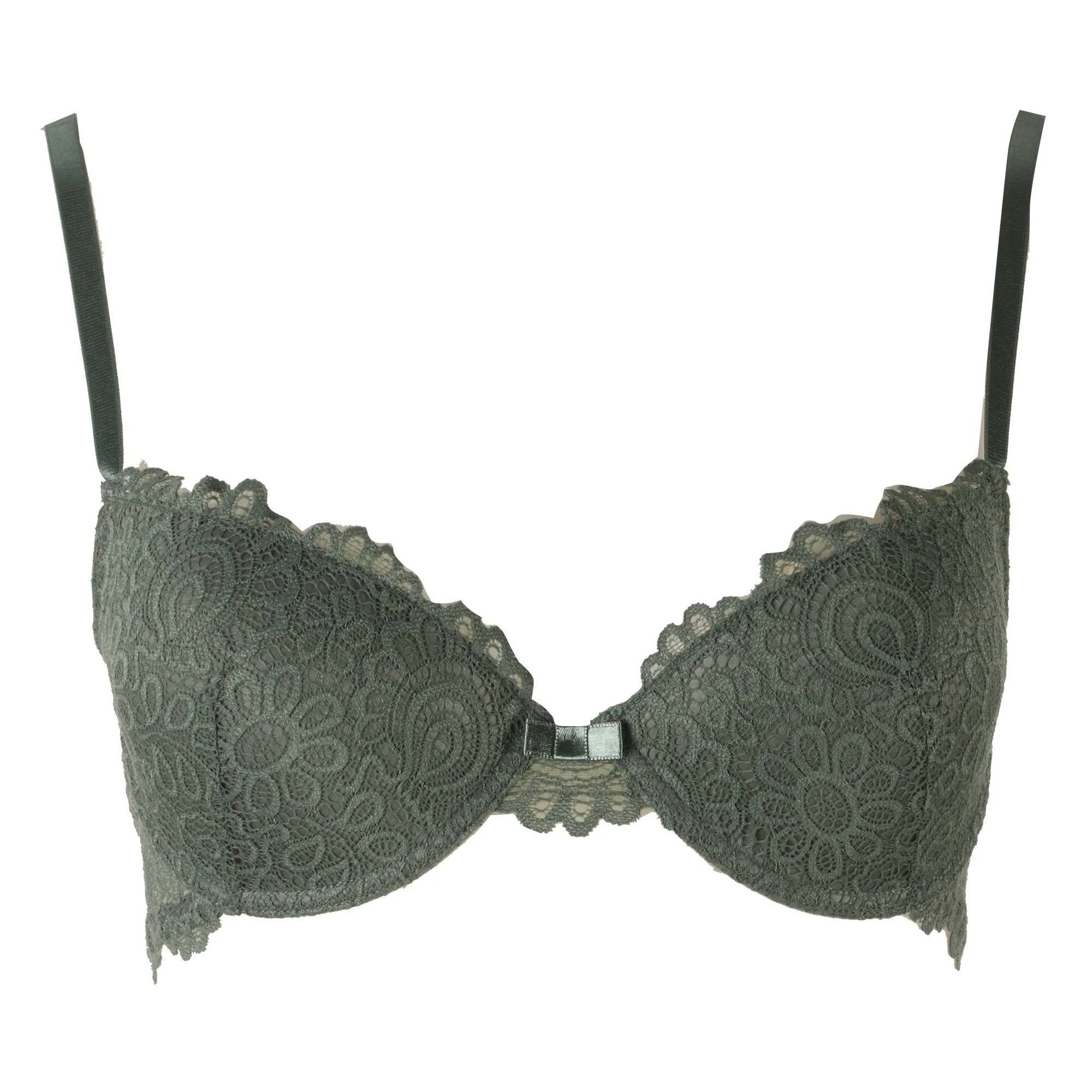 Soutien gorge en dentelle vert  - Vert