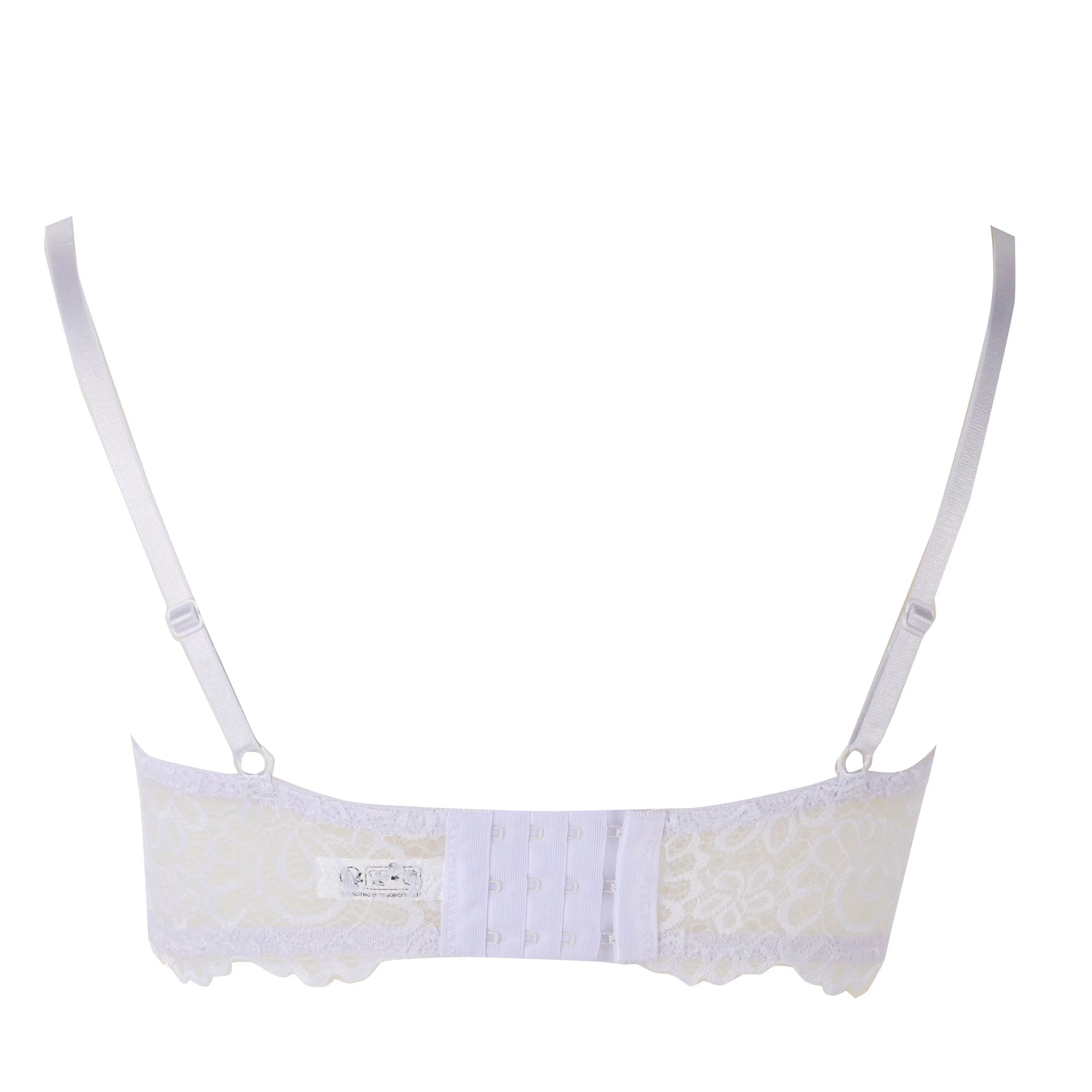 Soutien gorge triangle en dentelle blanc - Blanc - Image 2