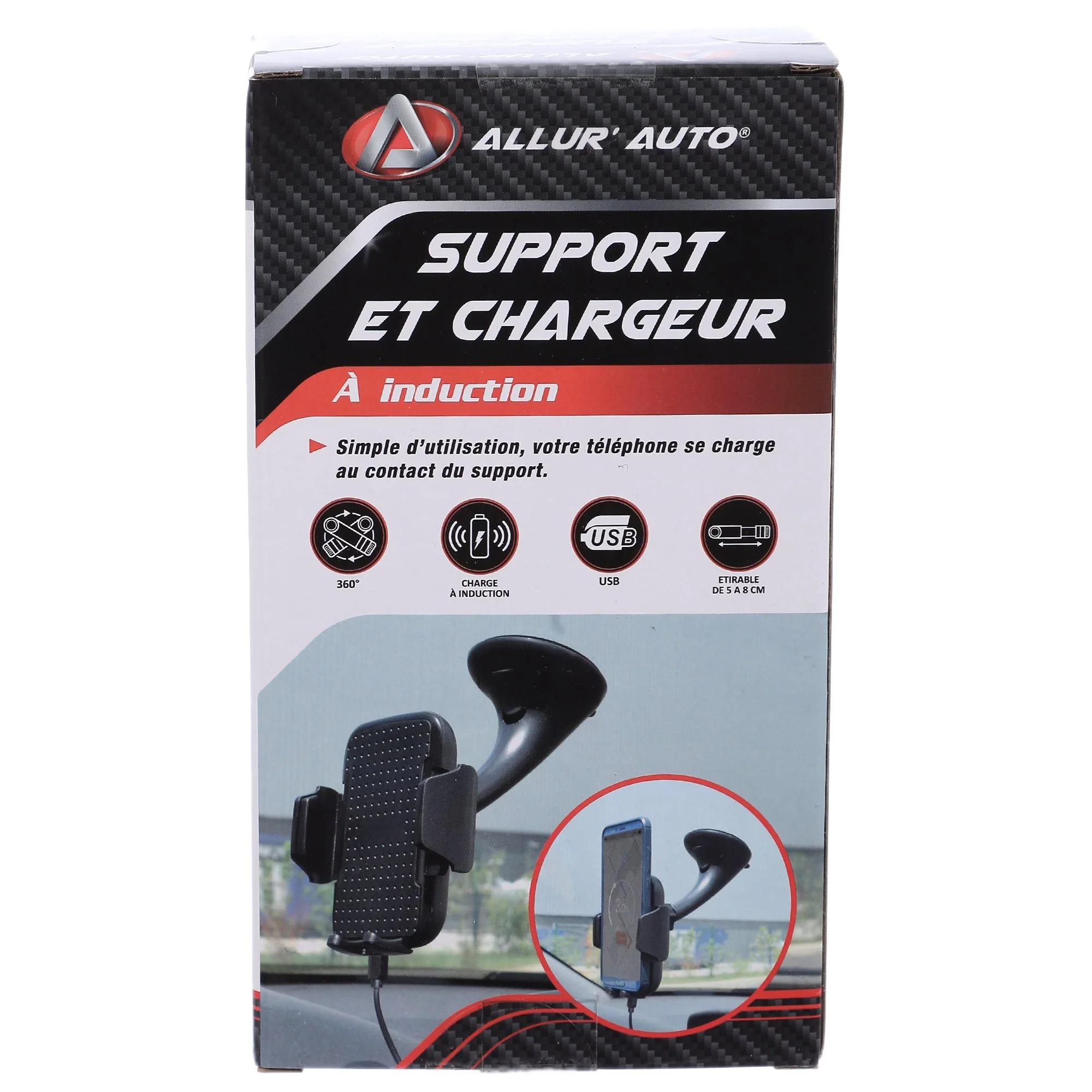 Support et chargeur à induction pour voiture