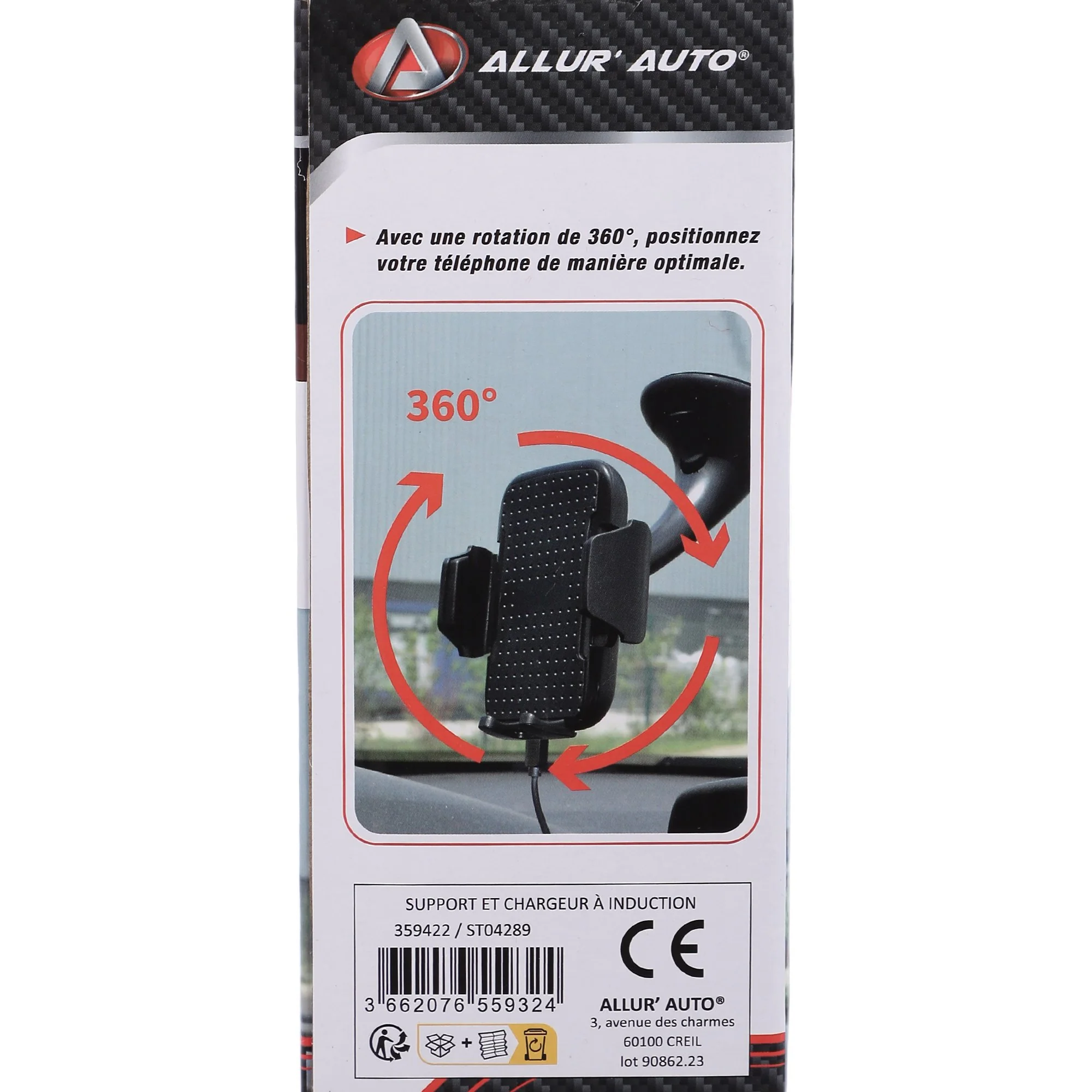 Support et chargeur à induction pour voiture - Image 3