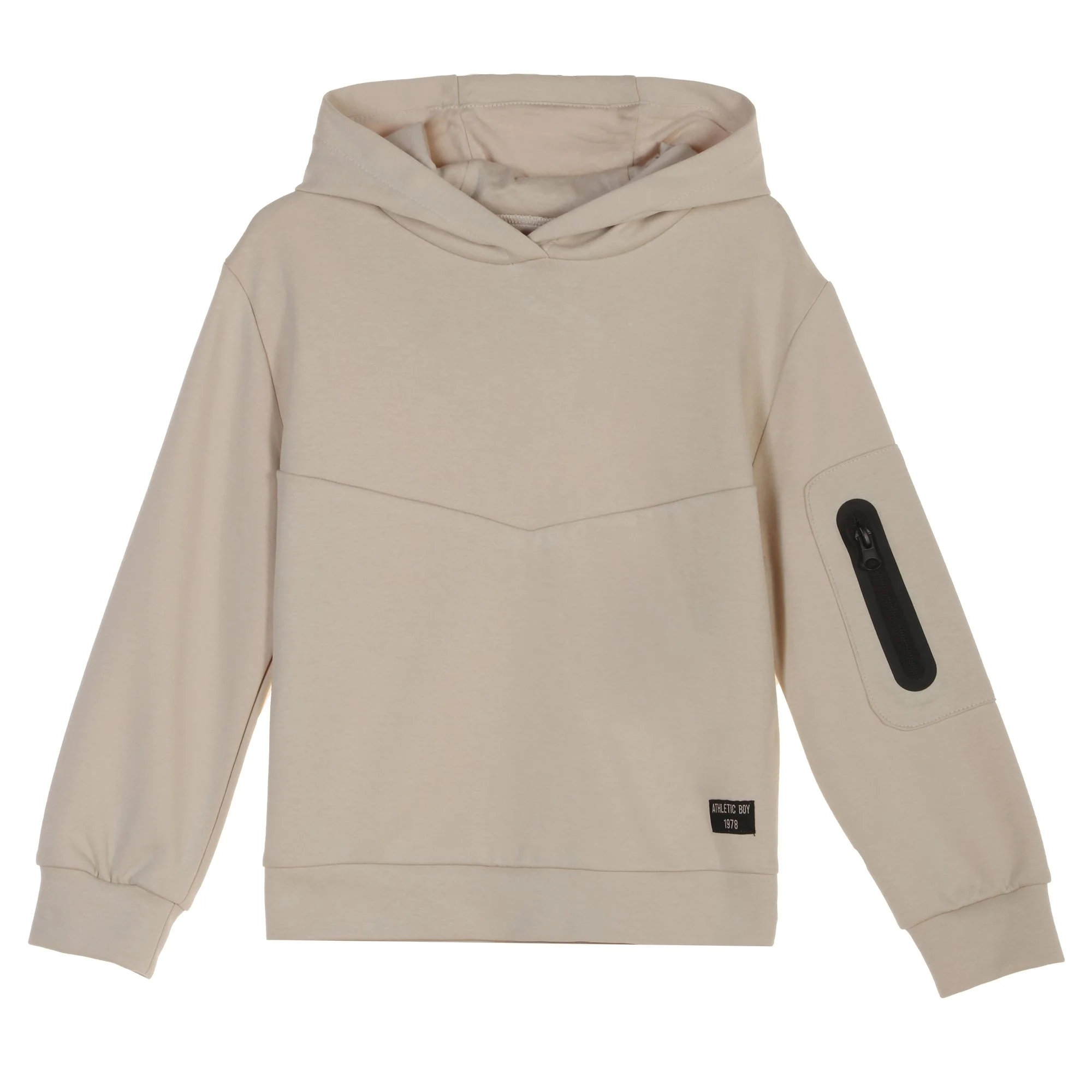 Sweat à capuche 3/12 ans - Beige