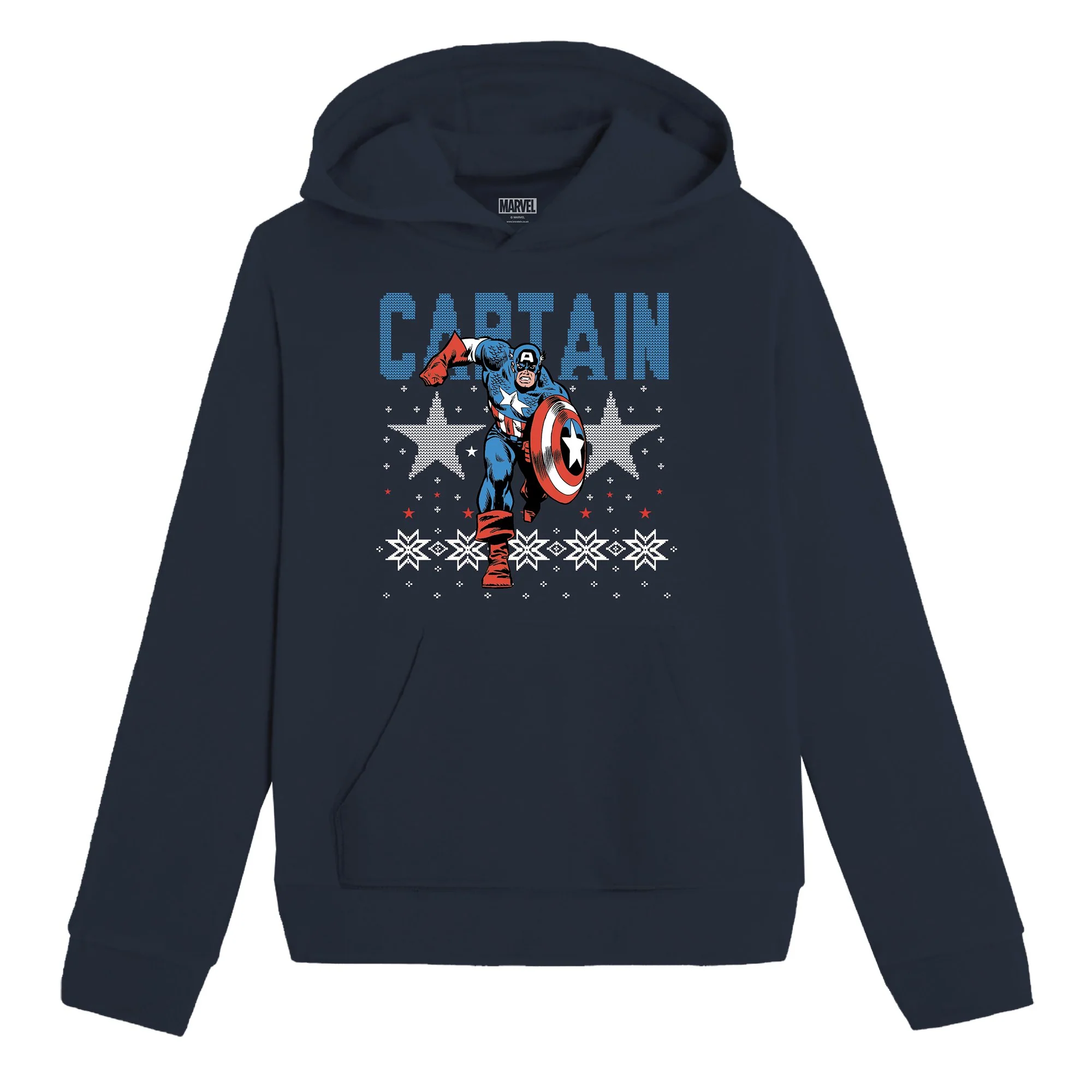 Sweat à capuche de Noël licence 4/12 ans - Bleu - Image 3