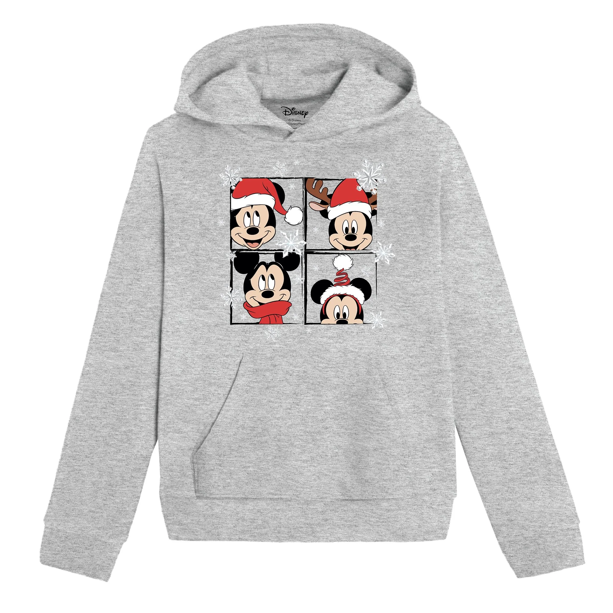 Sweat à capuche de Noël licence 4/12 ans - Noir