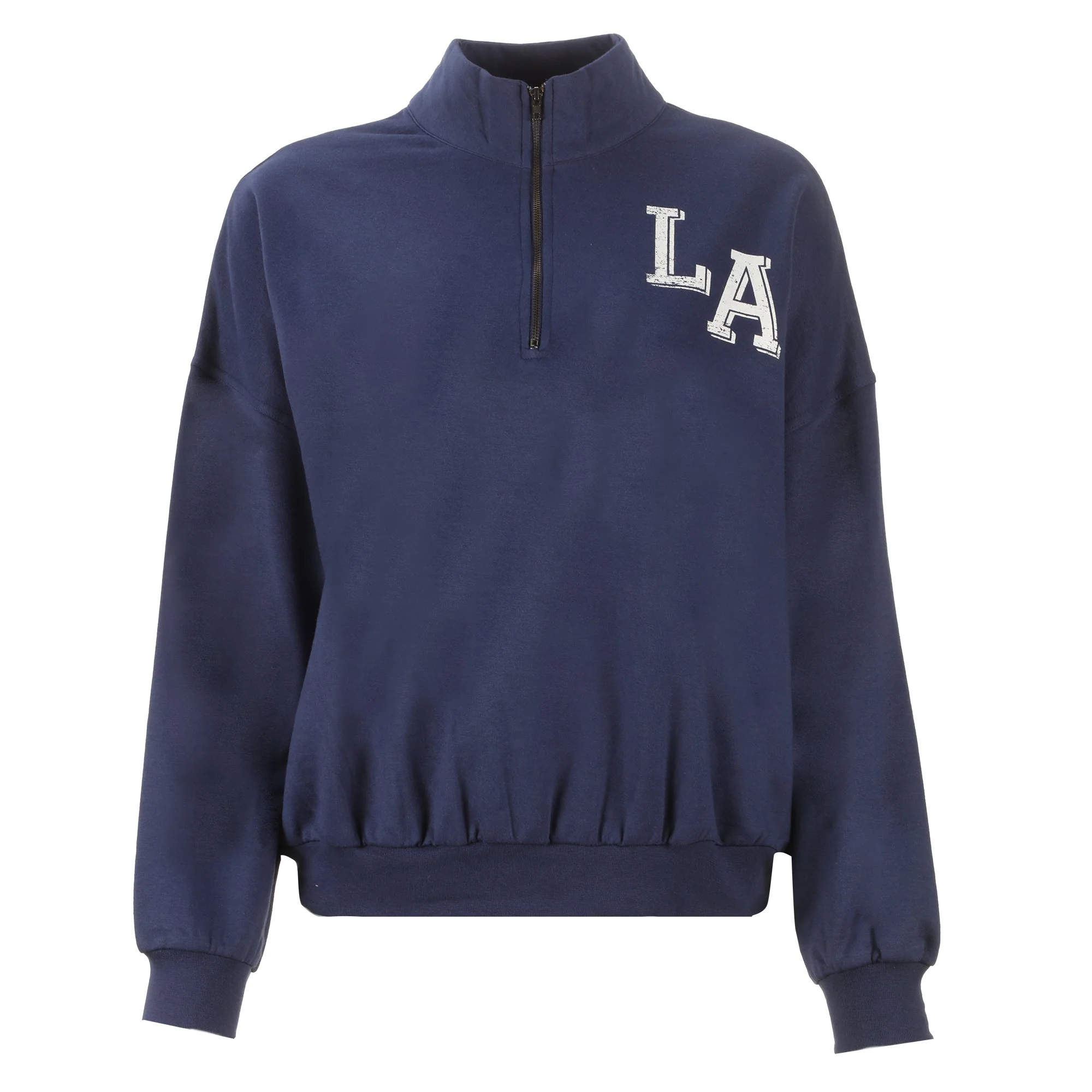 Sweat col camionneur - Bleu