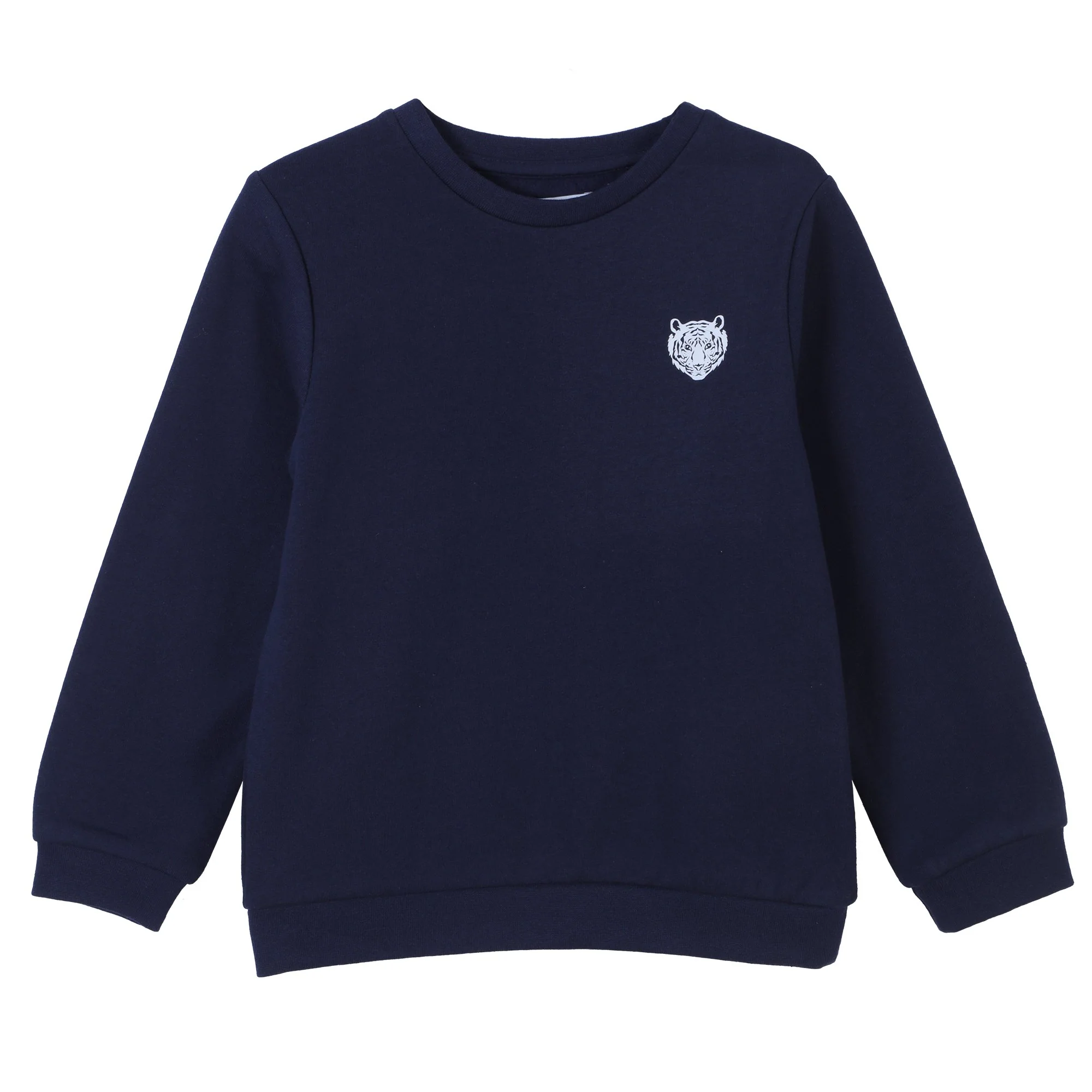 Sweat col rond avec animation 3/12 ans - Bleu foncé