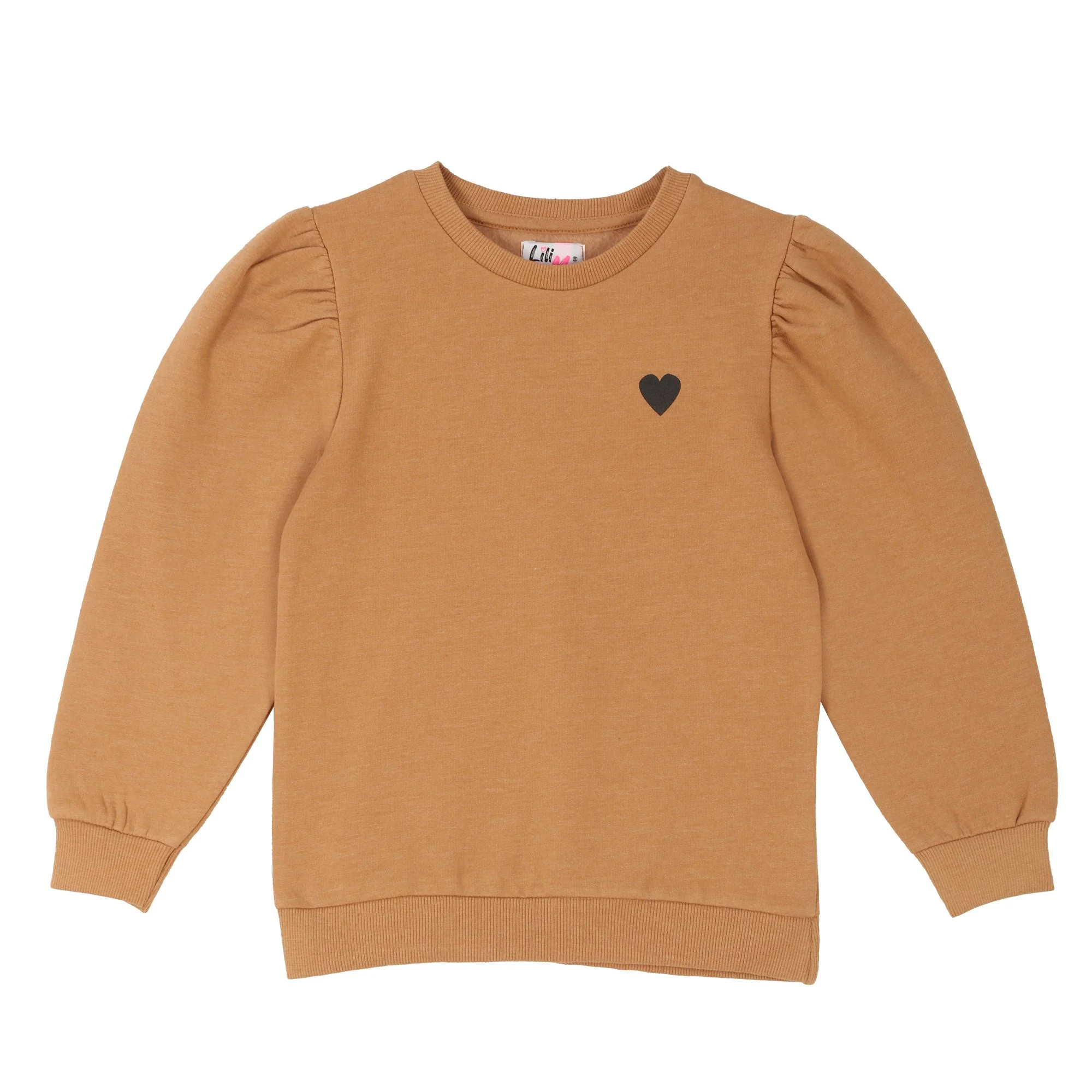 Sweat col rond avec animation 3/12 ans - Jaune