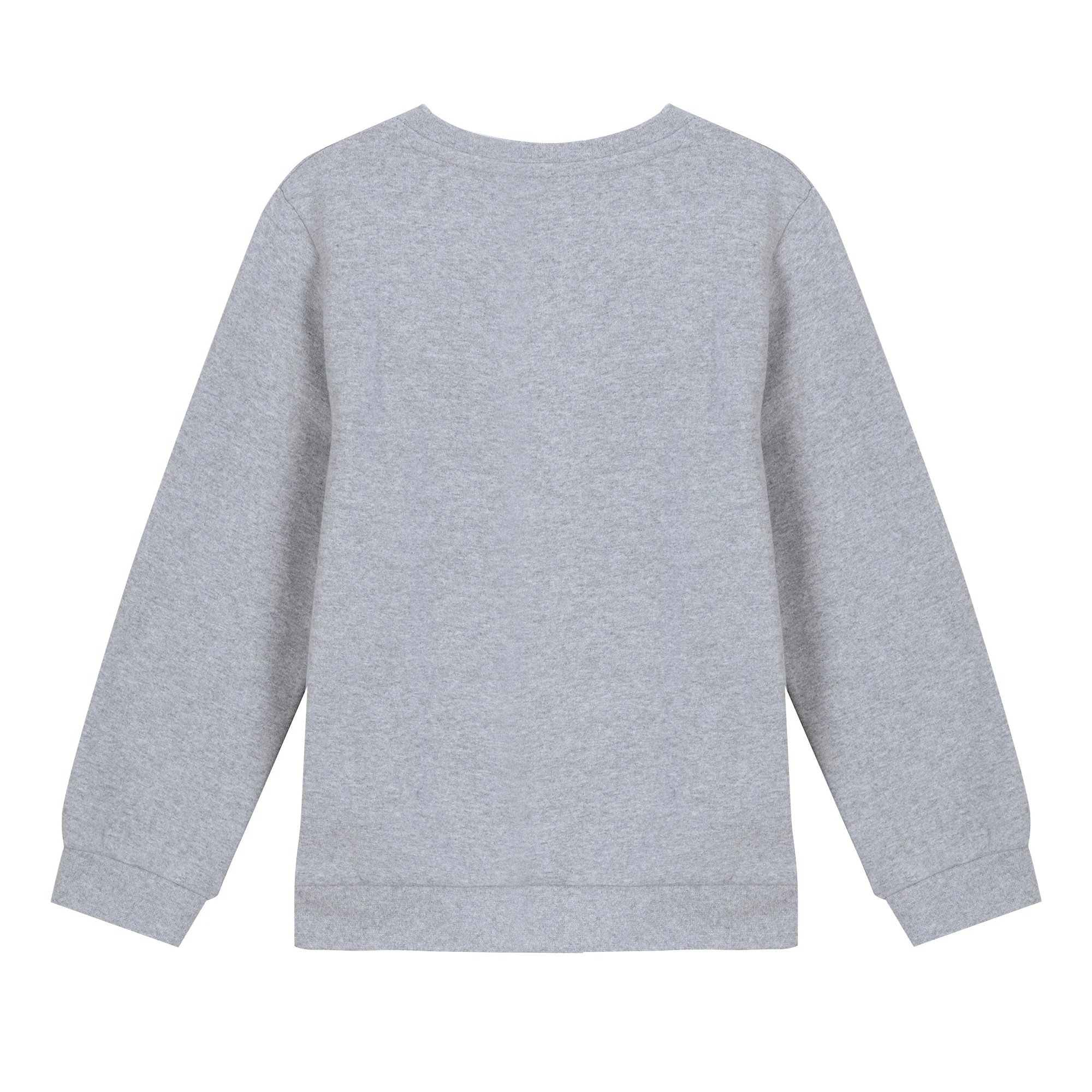 Sweat col rond brodĂ© cĆur 3/12 ans - Gris - Image 2