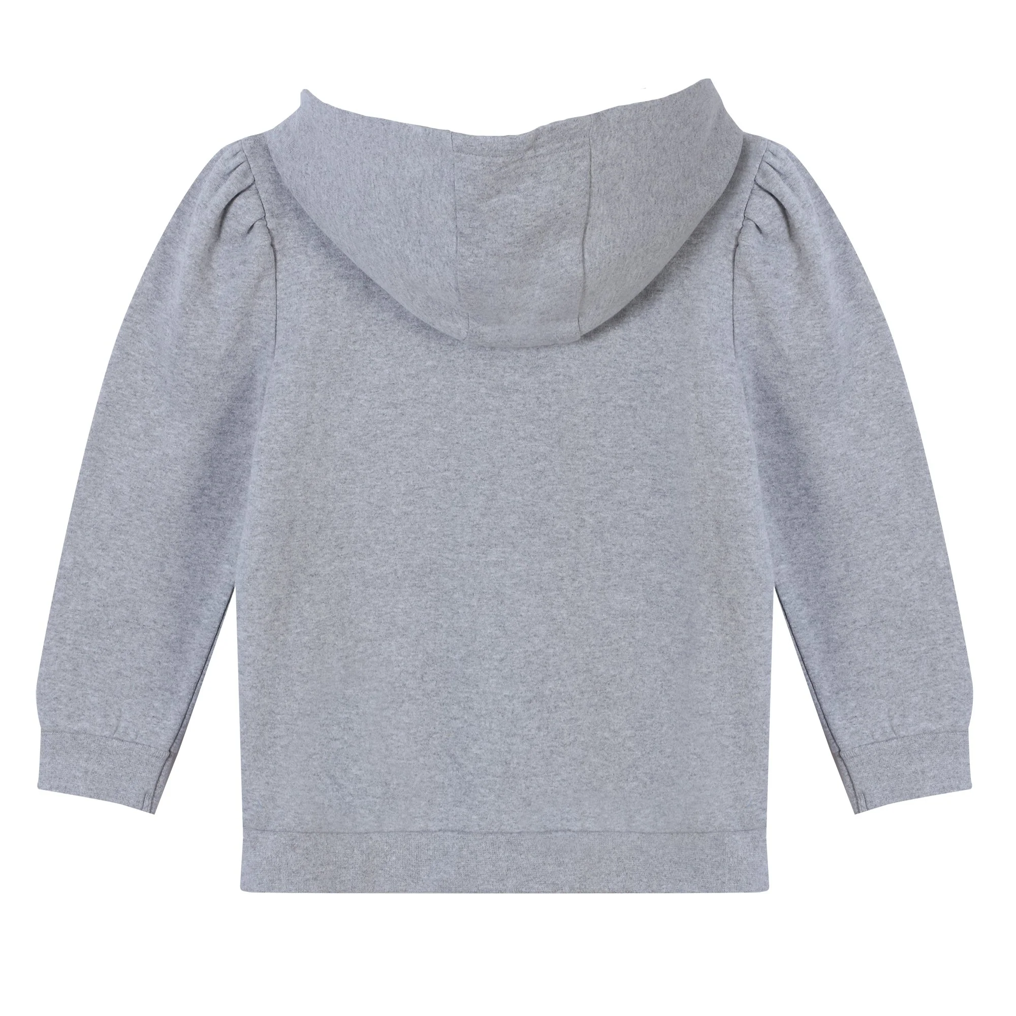 Sweat zippĂ© Ă capuche brodĂ© cĆur 3/12 ans - Gris - Image 2