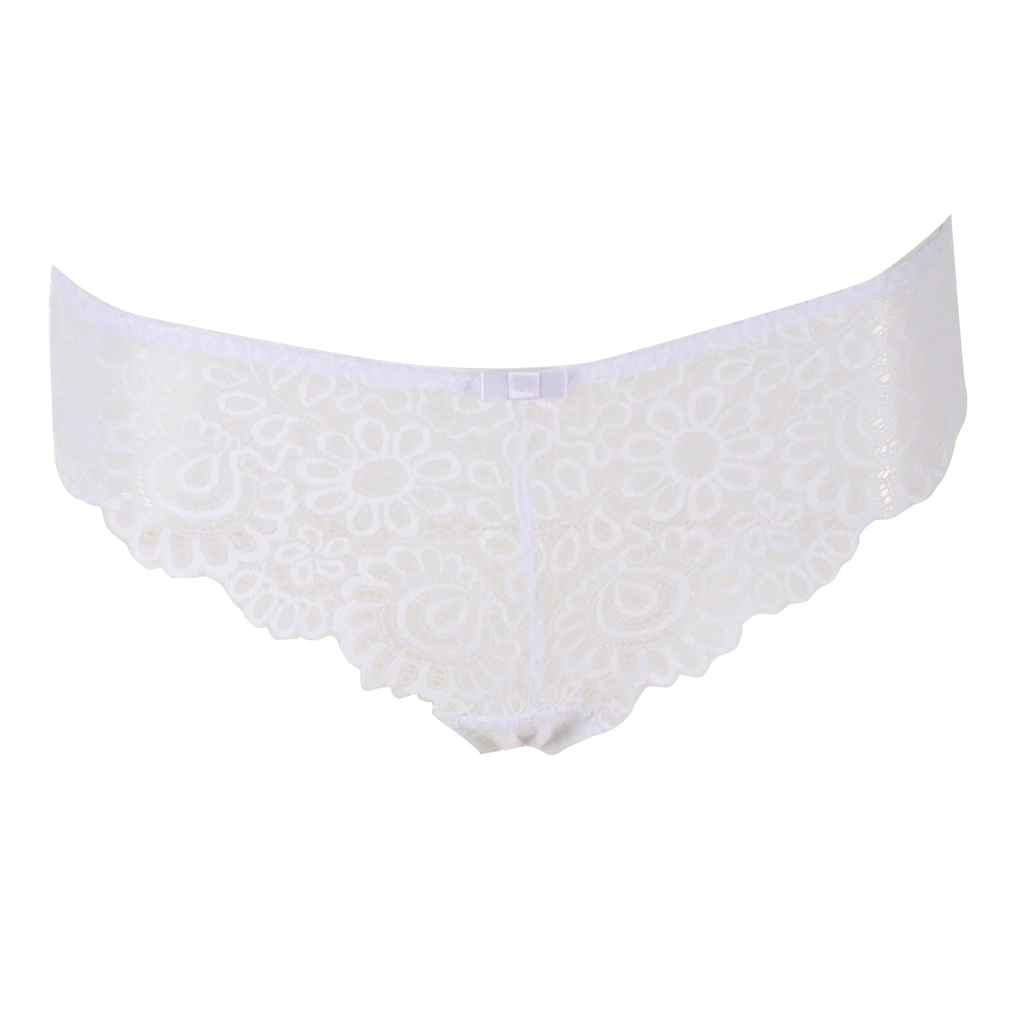 Tanga en dentelle blanc
