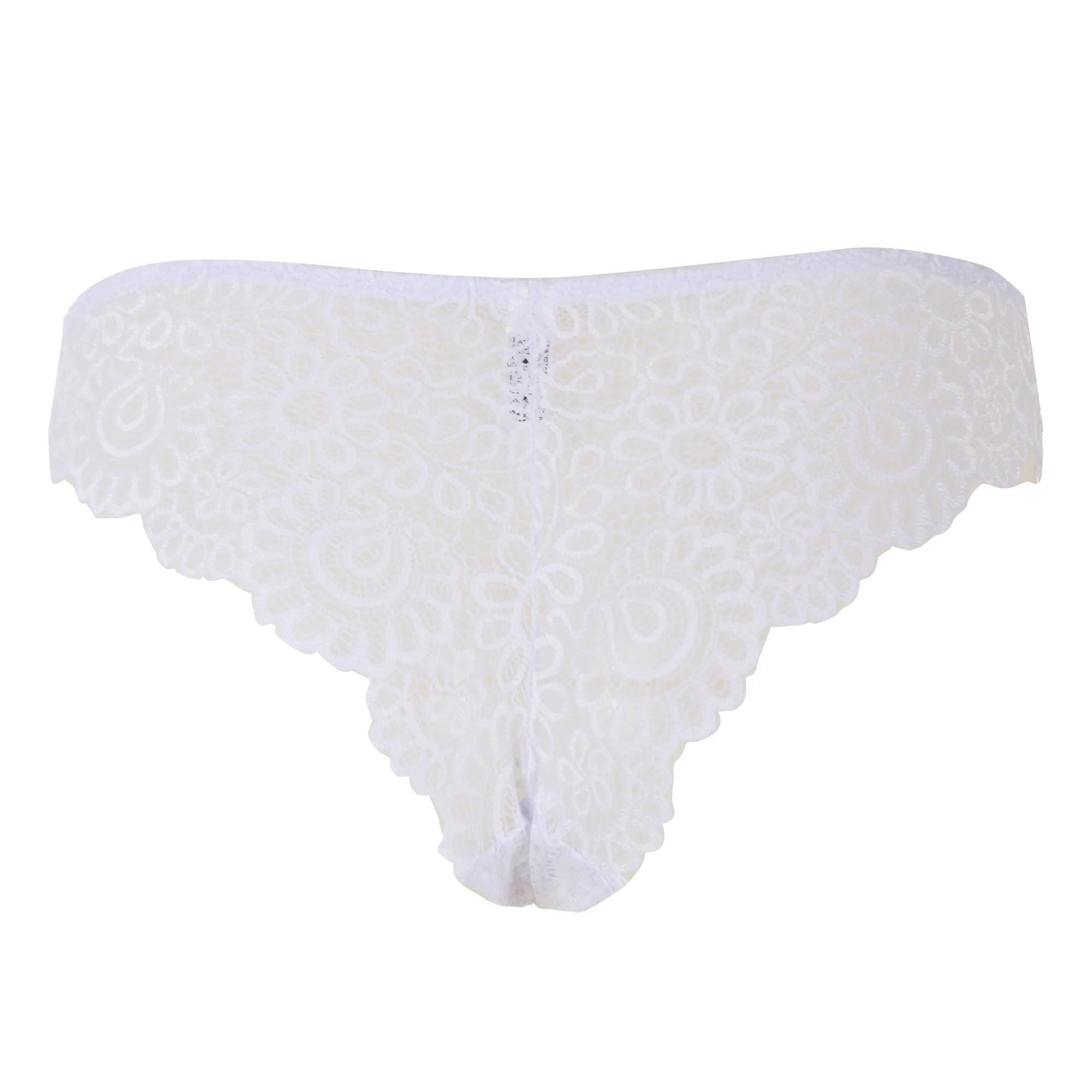 Tanga en dentelle blanc - Image 2