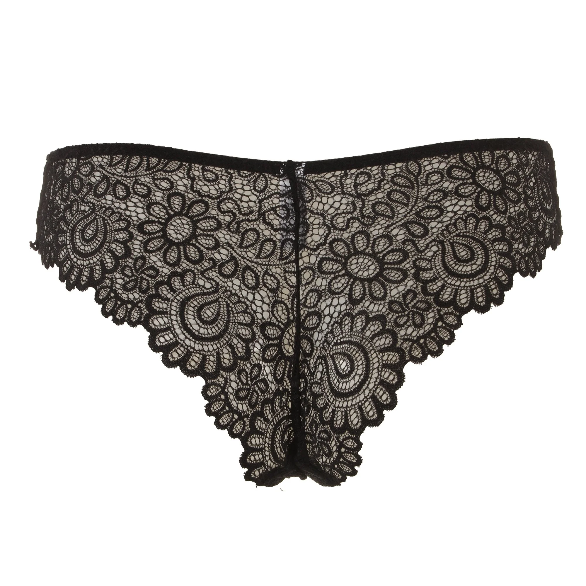 Tanga en dentelle bleu marine - Bleu foncé - Image 2