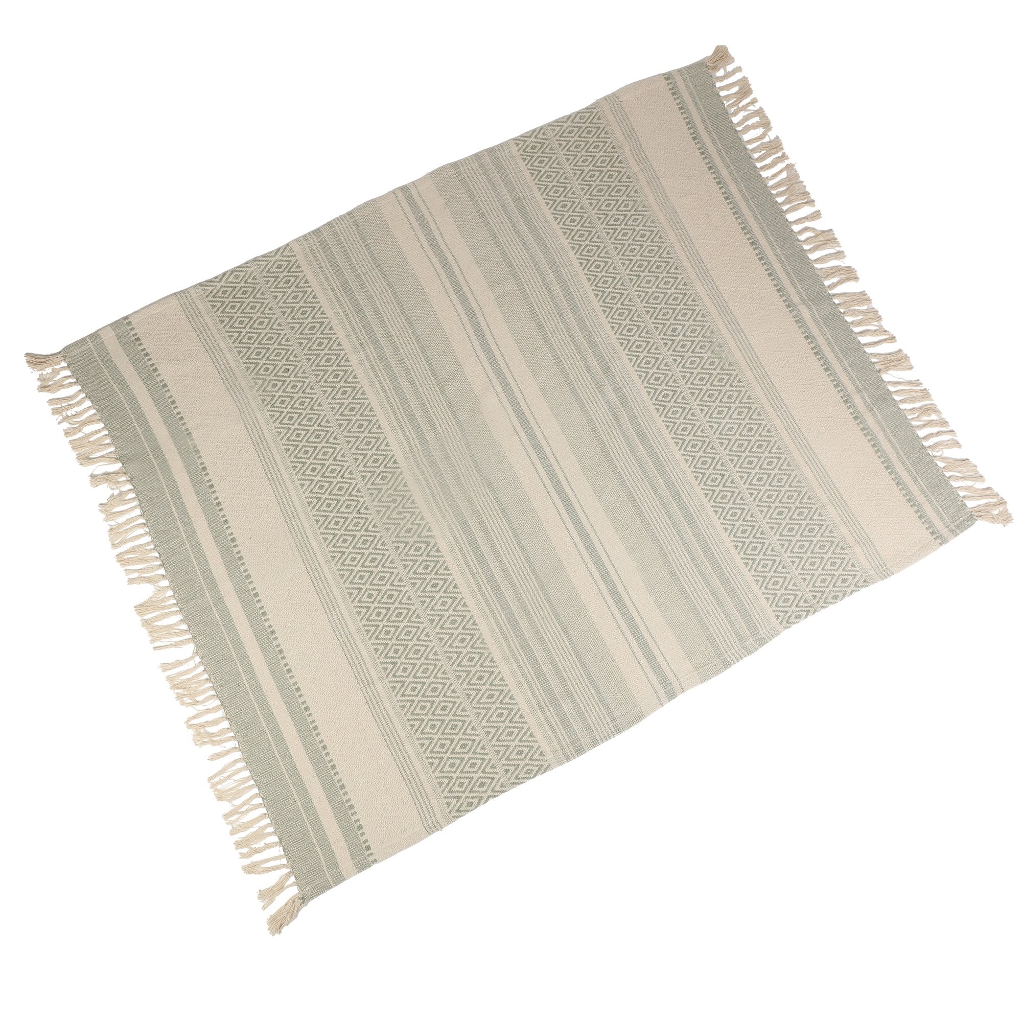 Tapis rayé 50x80cm - Beige - Image 2