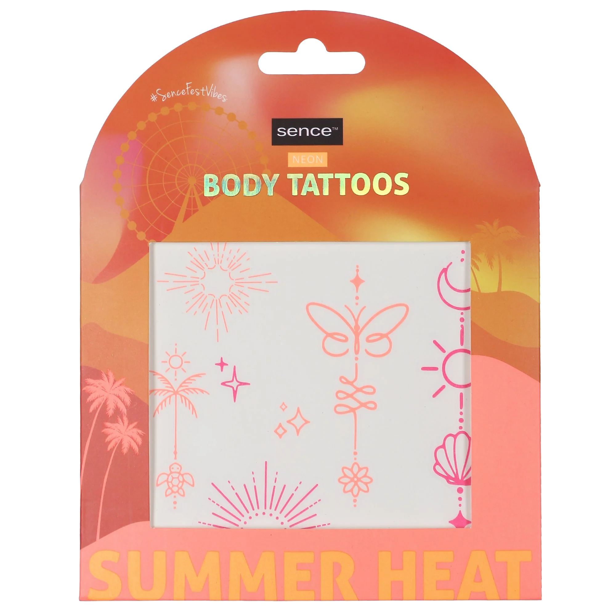 Tatouage corps festive heat  - Rose